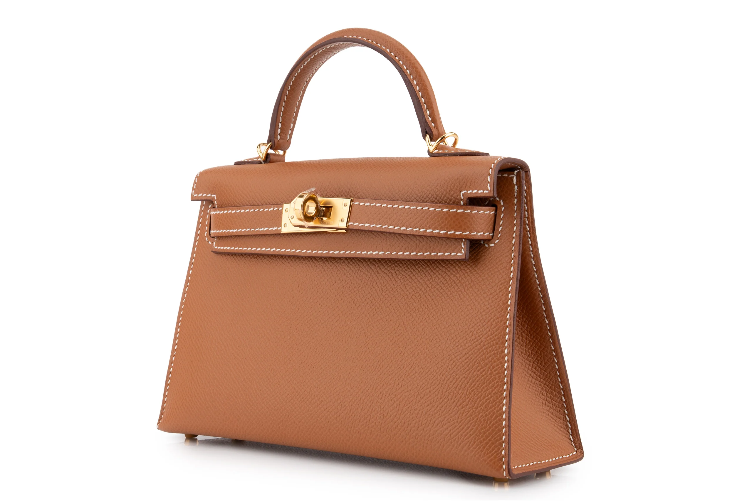 Hermès Mini Kelly 		Epsom 	Gold 	GHW - Image 2
