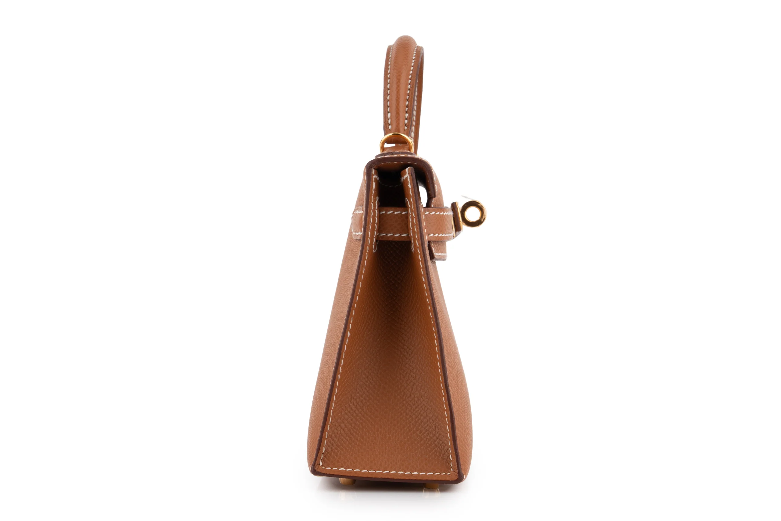 Hermès Mini Kelly 		Epsom 	Gold 	GHW - Image 5
