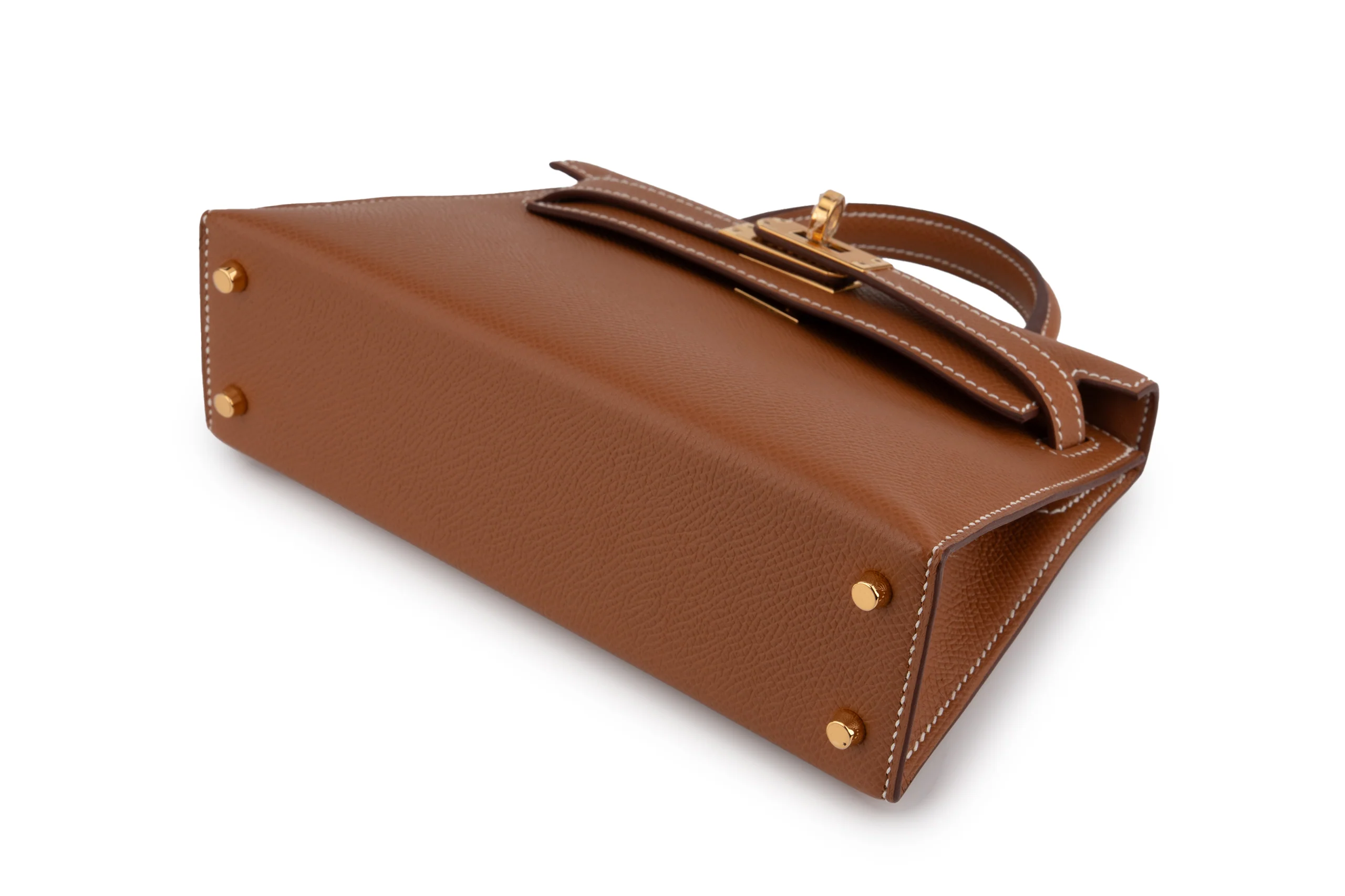 Hermès Mini Kelly 		Epsom 	Gold 	GHW - Image 8