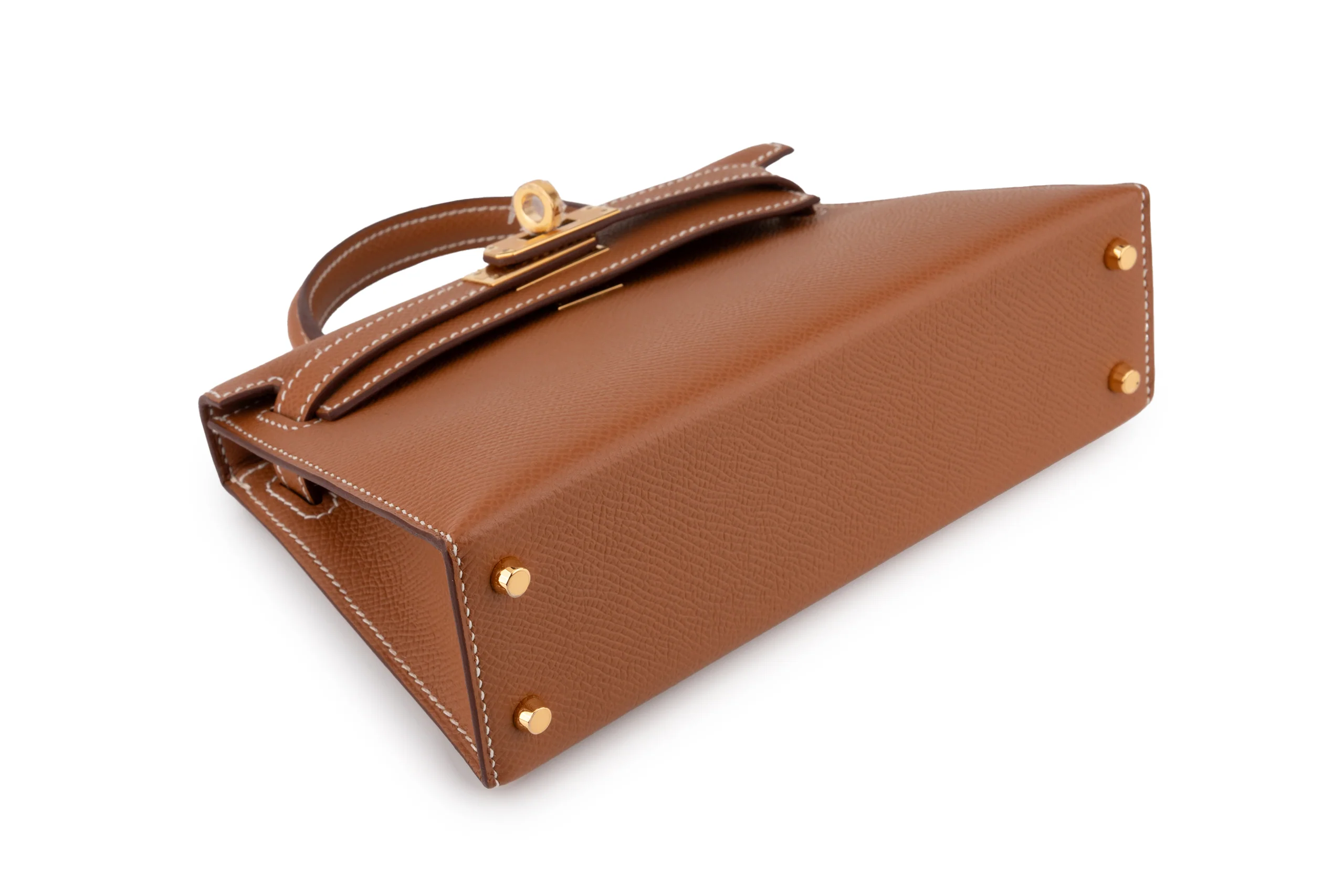 Hermès Mini Kelly 		Epsom 	Gold 	GHW - Image 9