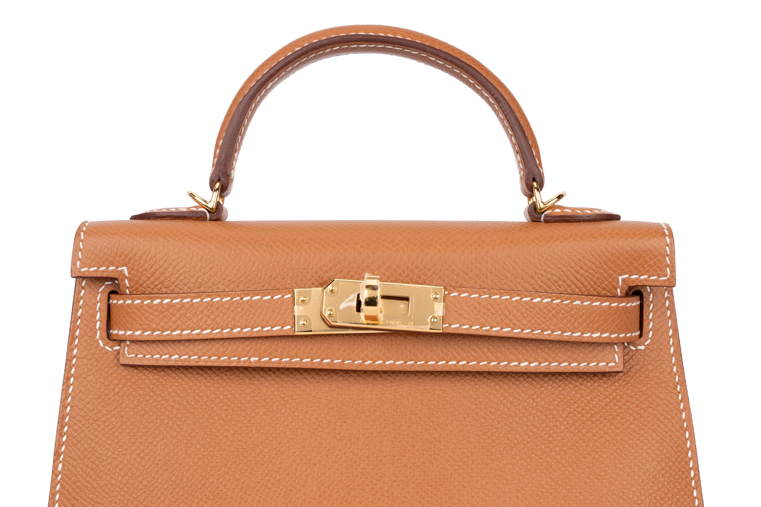 Hermès Mini Kelly		Epsom	Gold 	GHW - Image 7