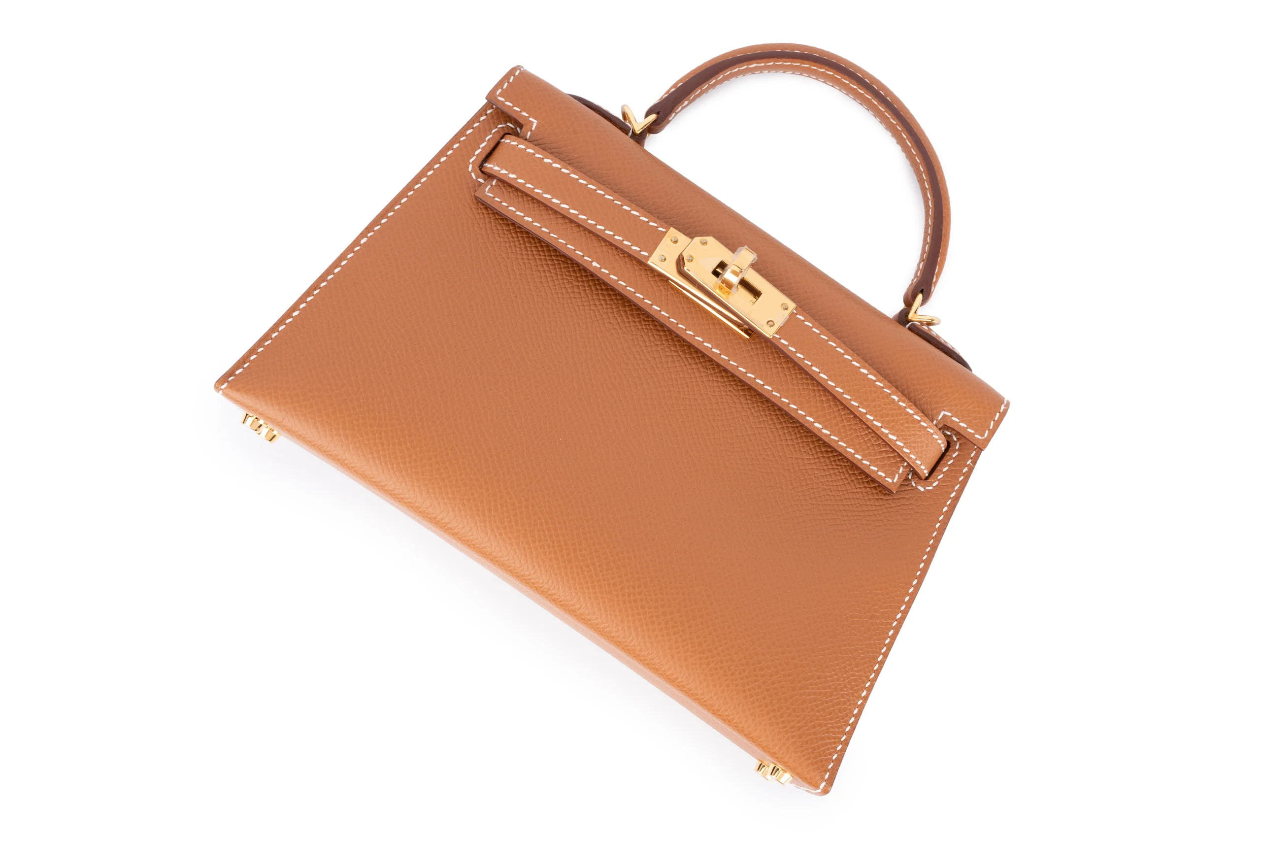 Hermès Mini Kelly		Epsom	Gold 	GHW - Image 8