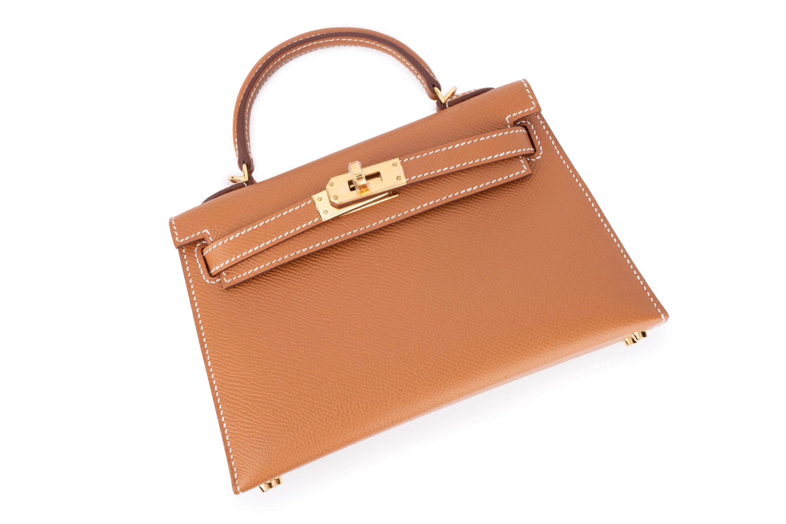 Hermès Mini Kelly		Epsom	Gold 	GHW - Image 9