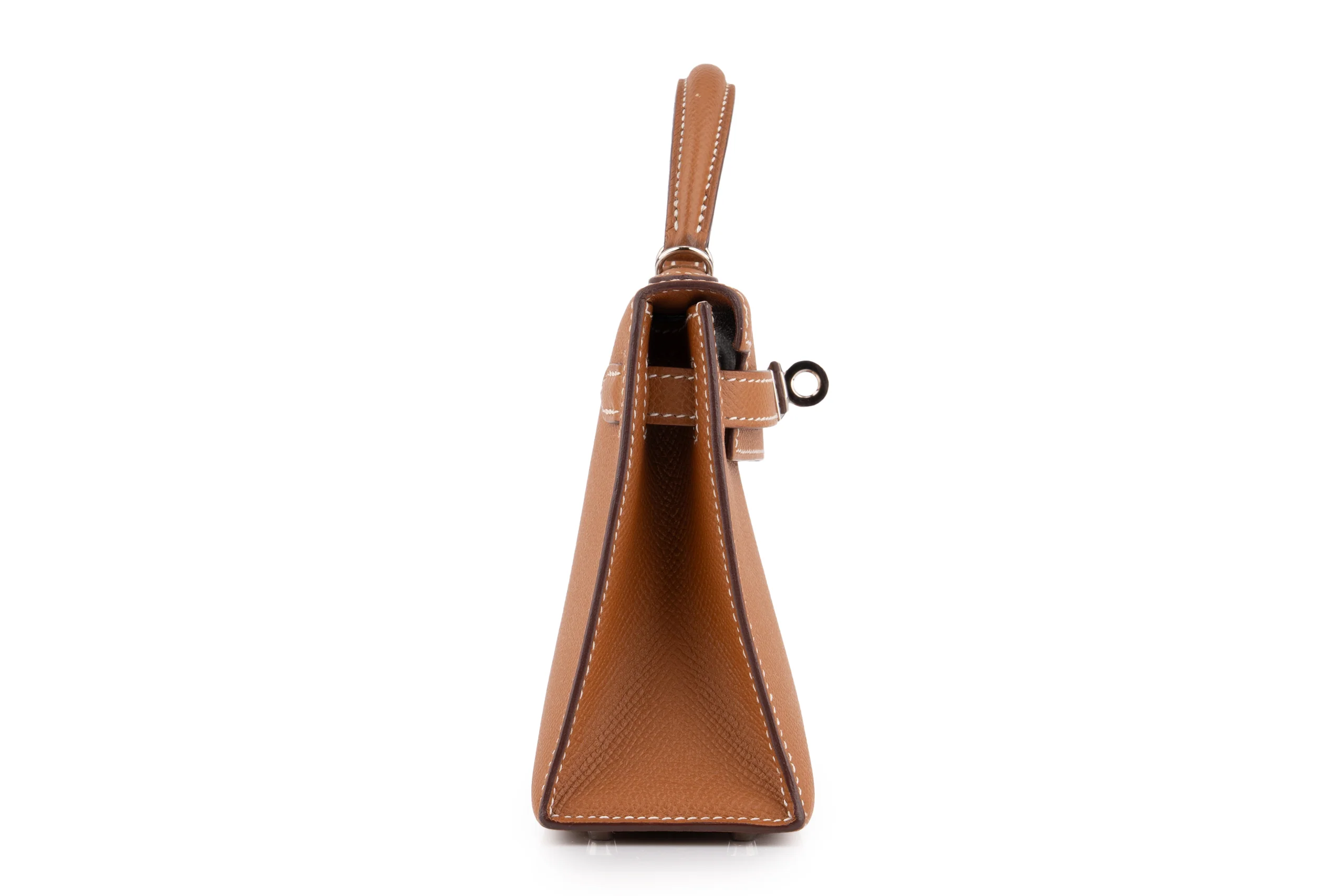 Hermès Mini Kelly	Epsom 	Gold 	PHW - Image 5