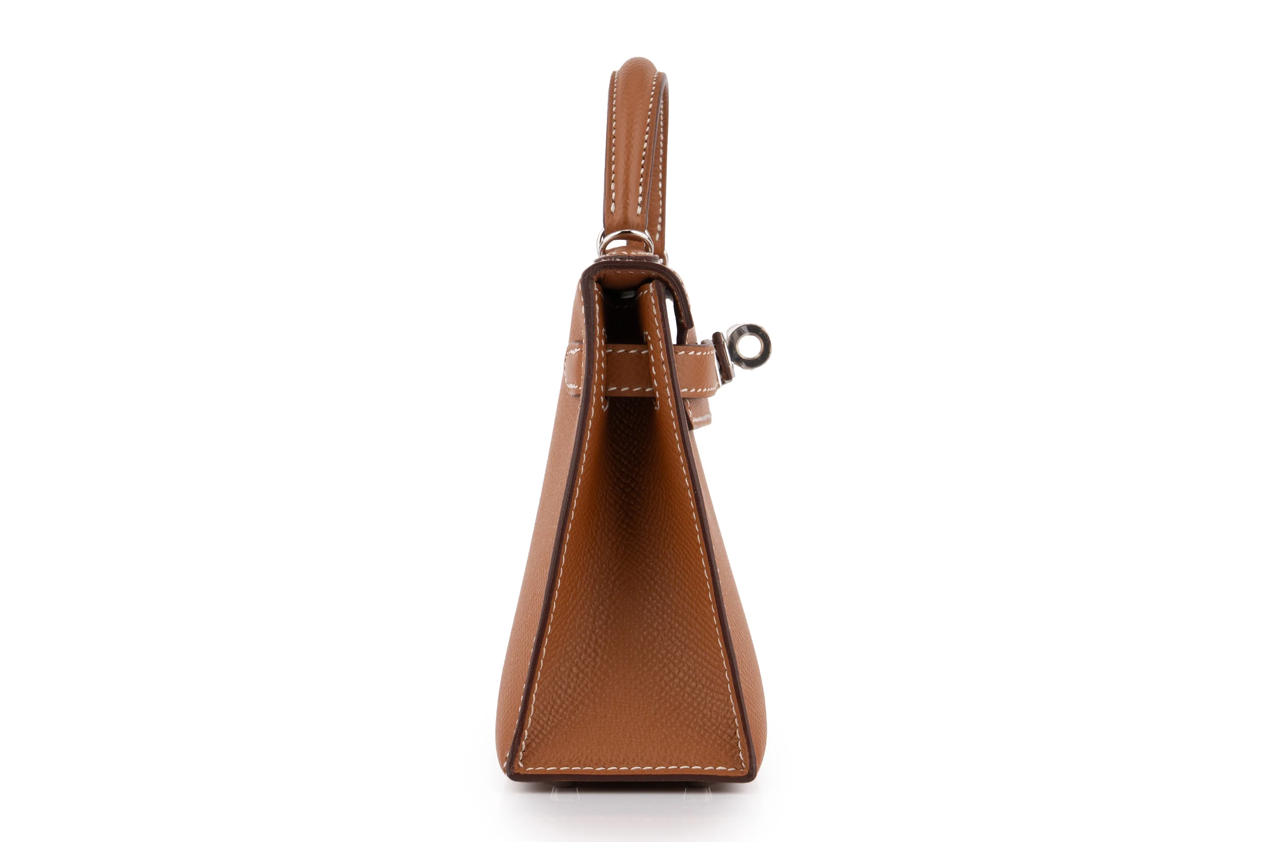 Hermès Mini Kelly		Epsom 	Gold 	PHW - Image 5