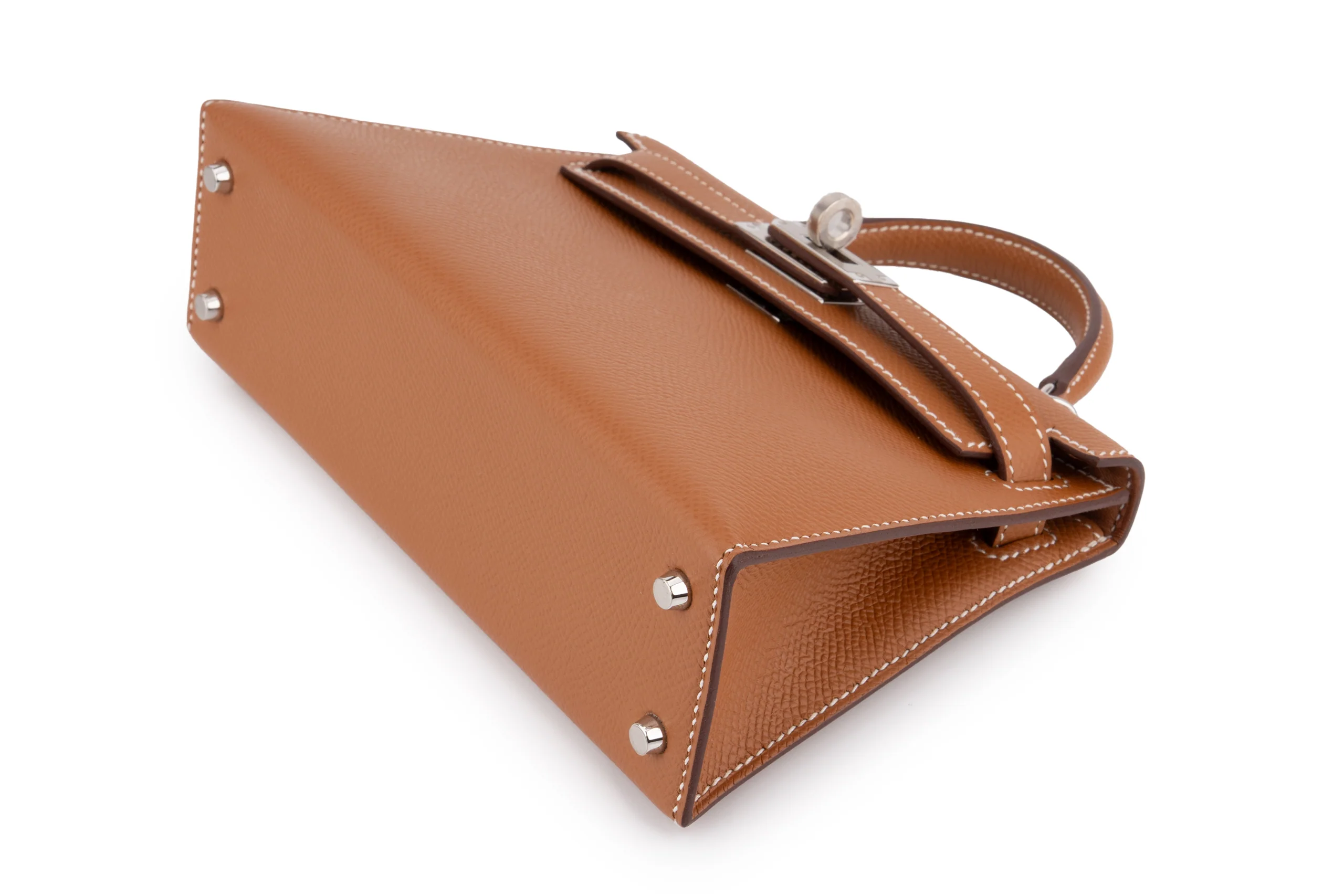 Hermès Mini Kelly		Epsom 	Gold 	PHW - Image 8