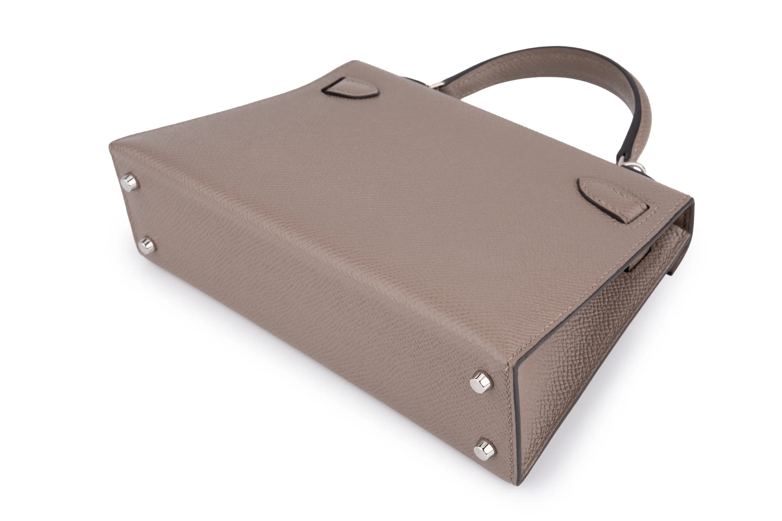 Hermès Mini Kelly	Epsom	Gris Asphalte	PHW - Image 11