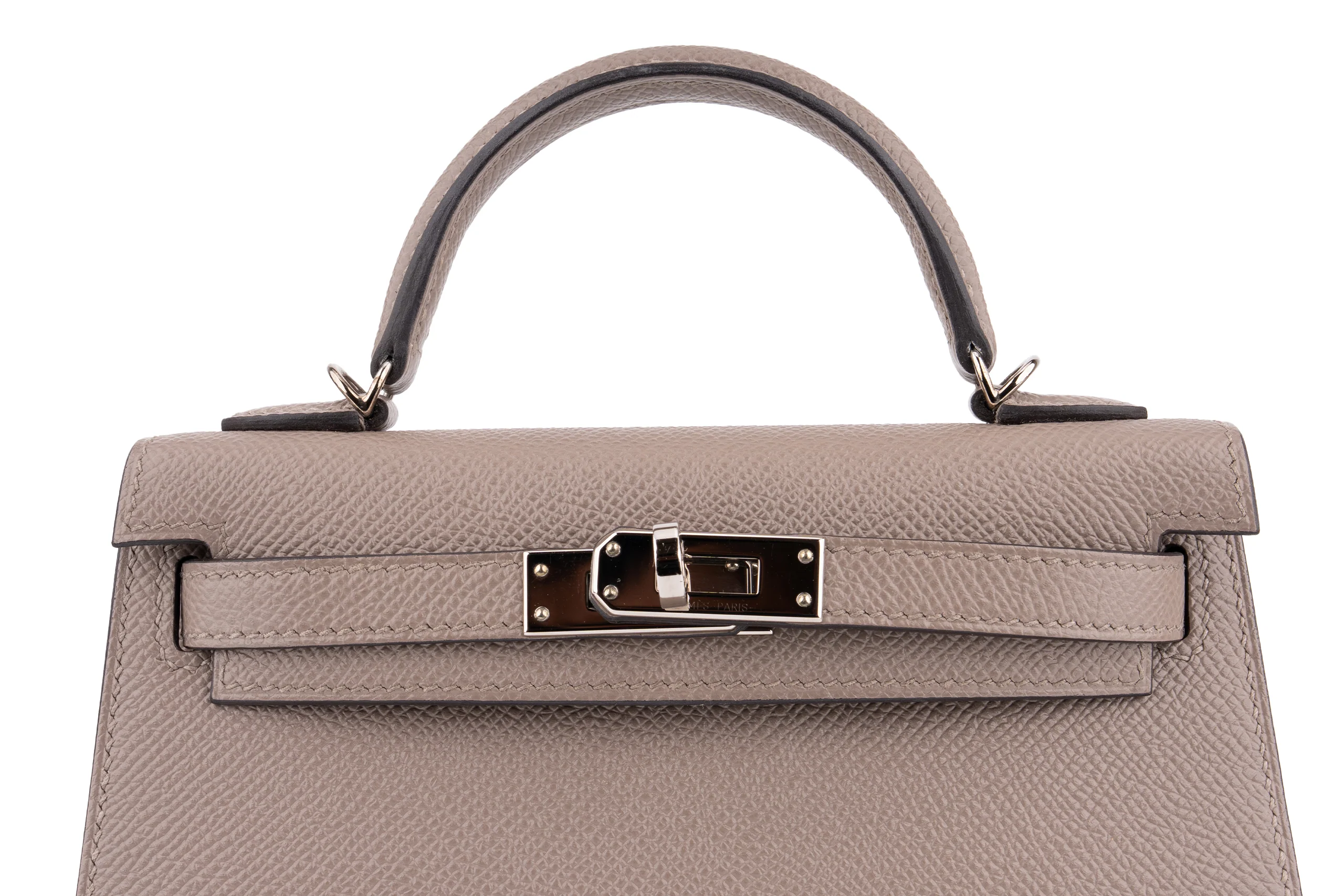 Hermès Mini Kelly	Epsom	Gris Asphalte	PHW - Image 7