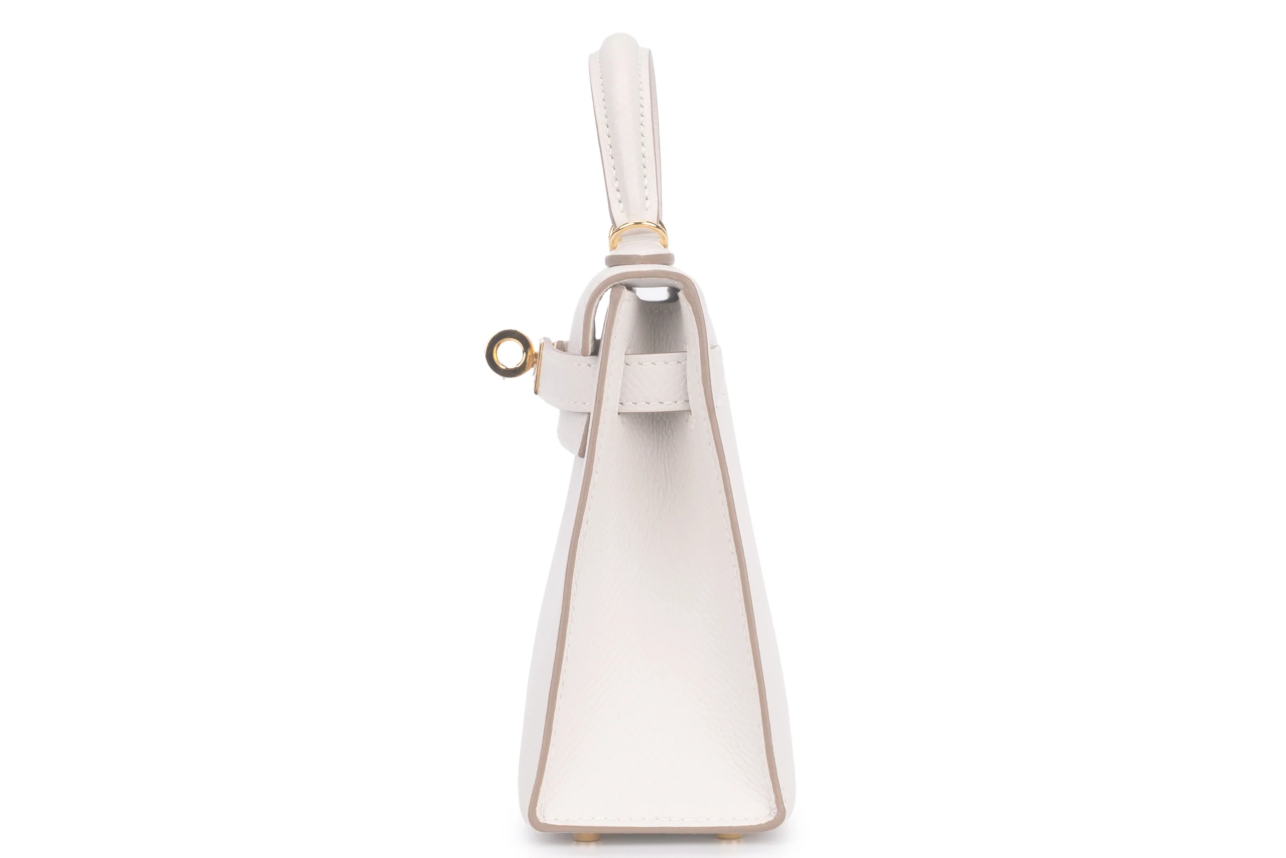 Hermès  Mini Kelly			Epsom	Gris Pale	GHW - Image 3