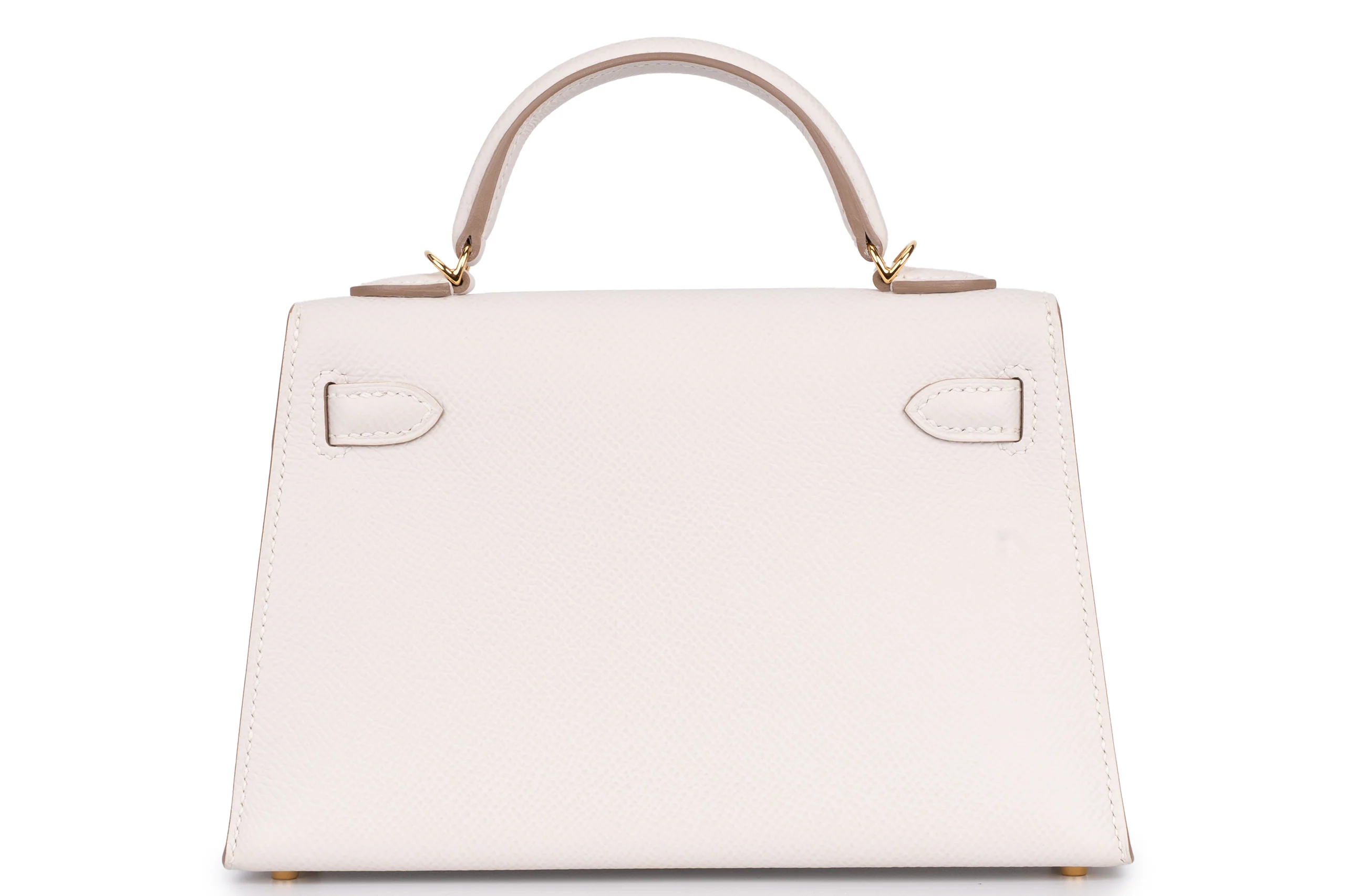 Hermès  Mini Kelly			Epsom	Gris Pale	GHW - Image 4