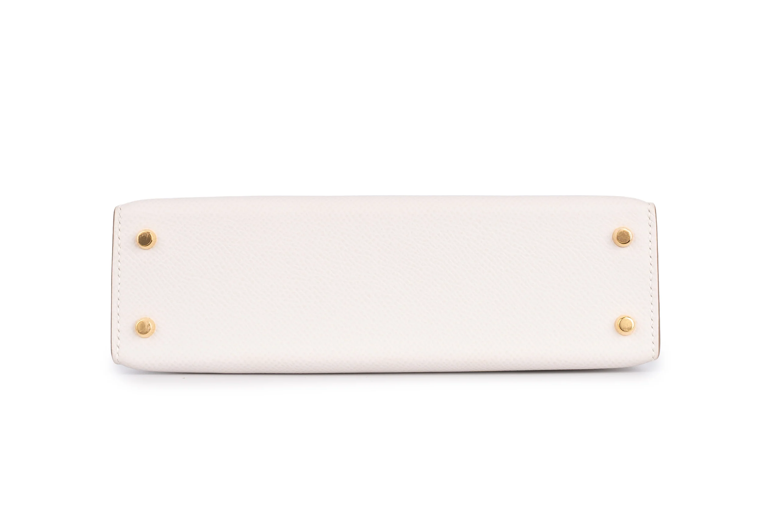 Hermès  Mini Kelly			Epsom	Gris Pale	GHW - Image 6