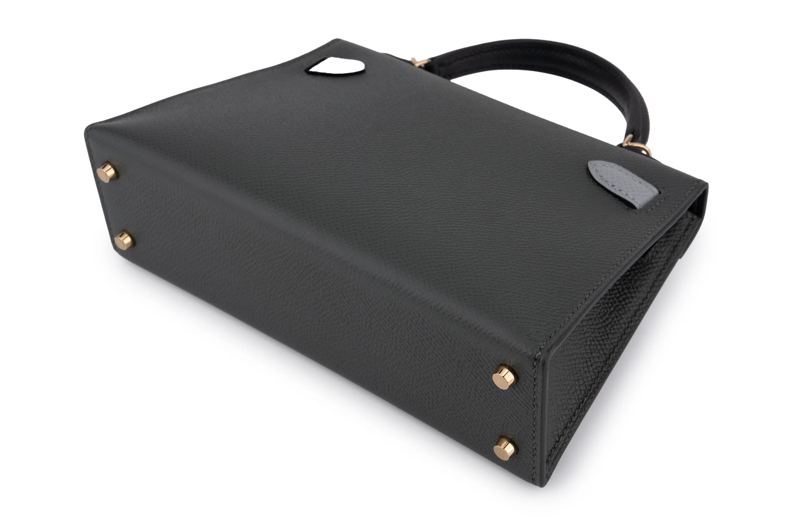 Hermès Mini Kelly		Epsom	Mangrove/Gris Pantin/Noir 	PBHW - Image 10