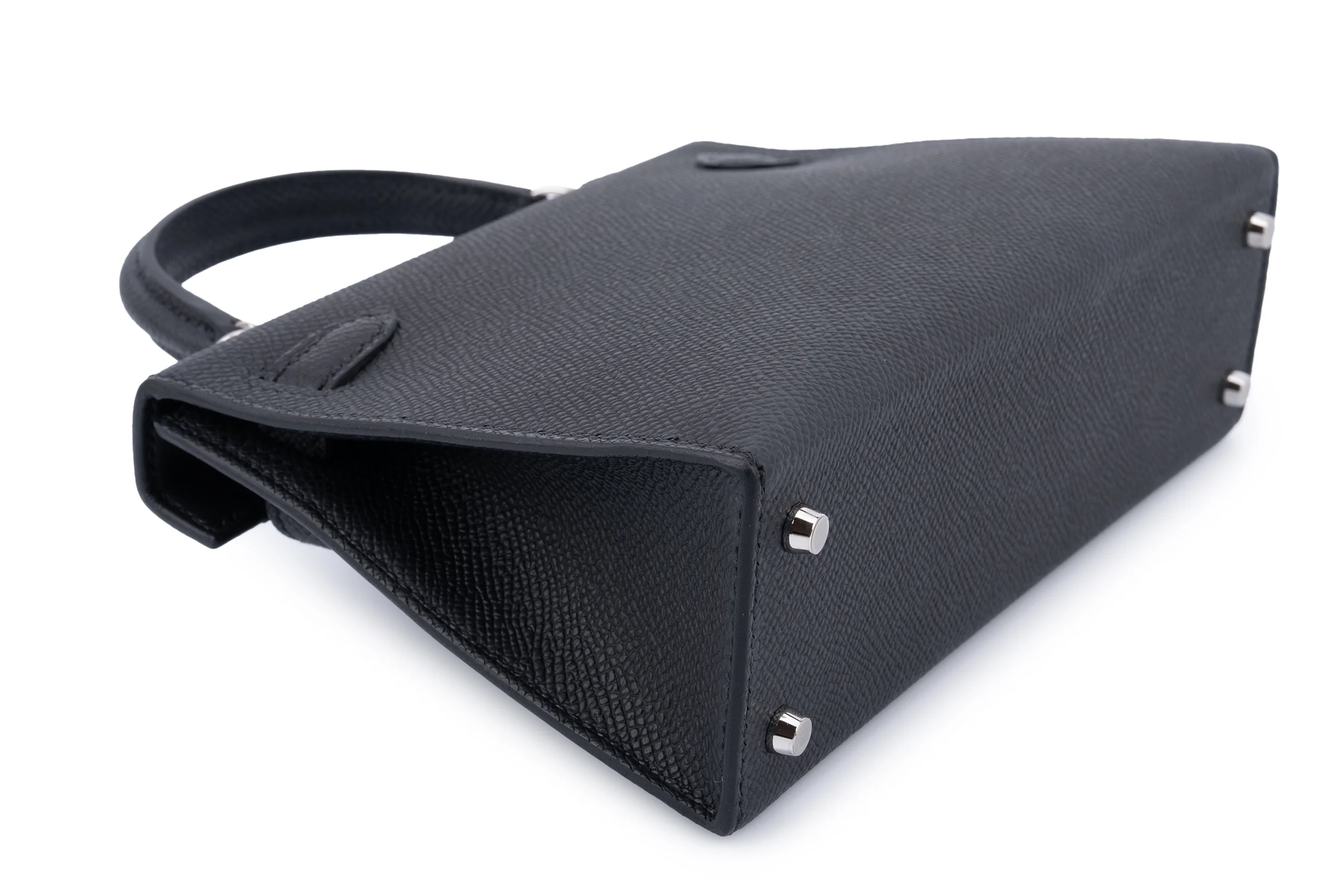 Hermès Mini Kelly		Epsom	Noir	Electrum  Hardware - Image 11