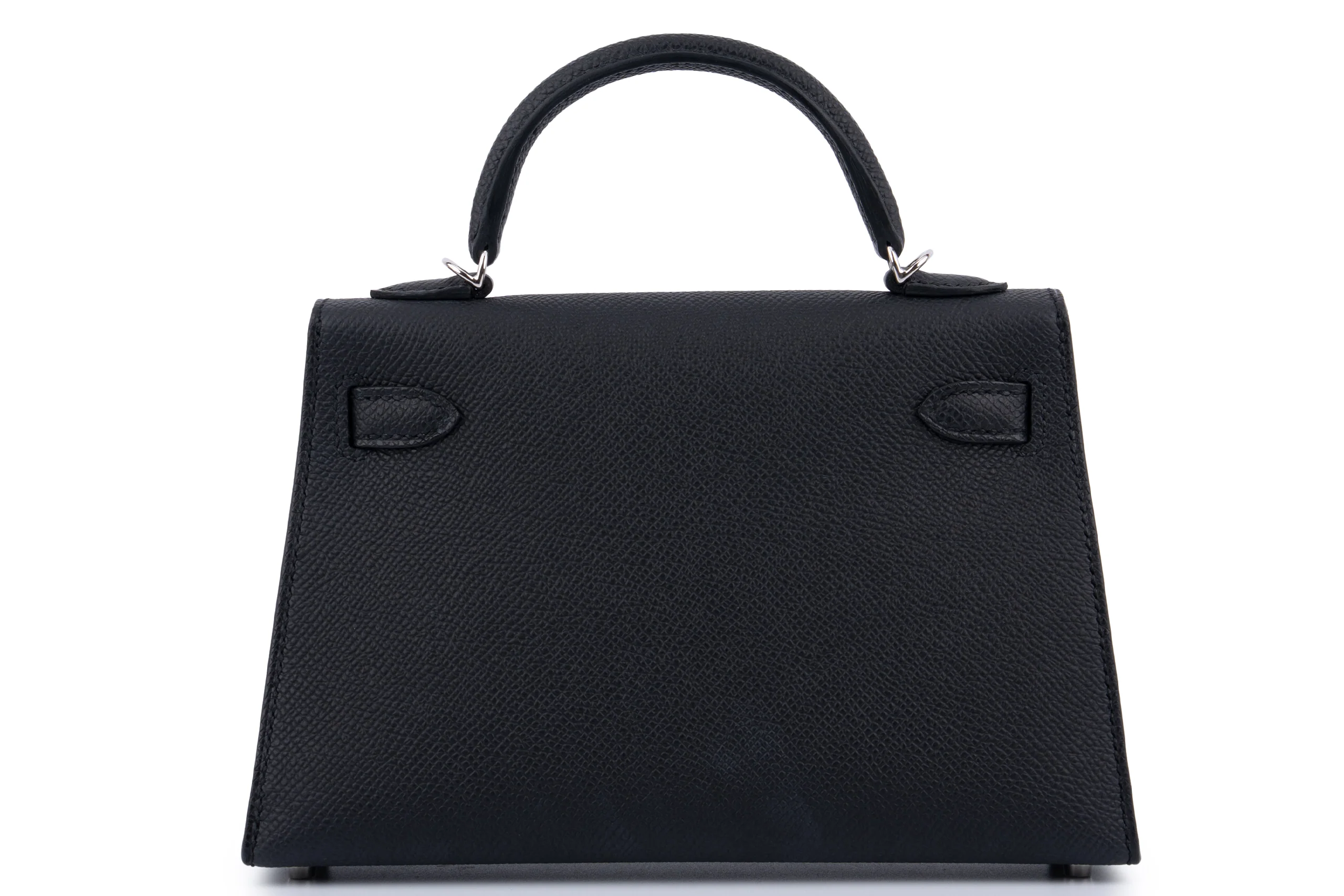 Hermès Mini Kelly		Epsom	Noir	Electrum  Hardware - Image 4
