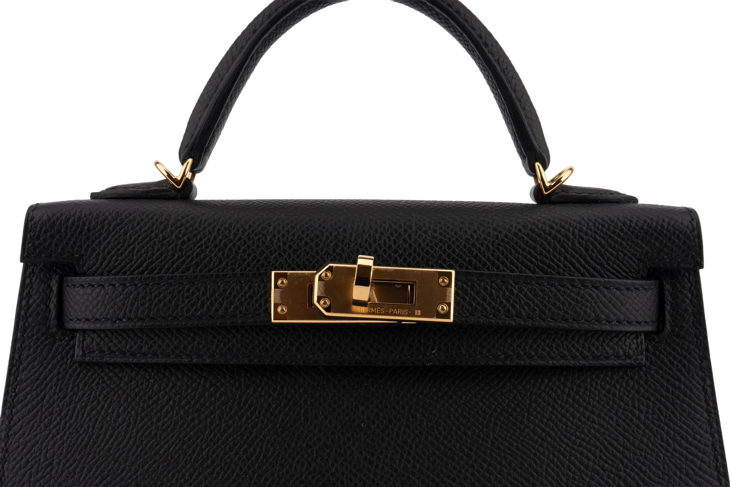 Hermès Mini Kelly 		Epsom 	Noir 	GHW - Image 7