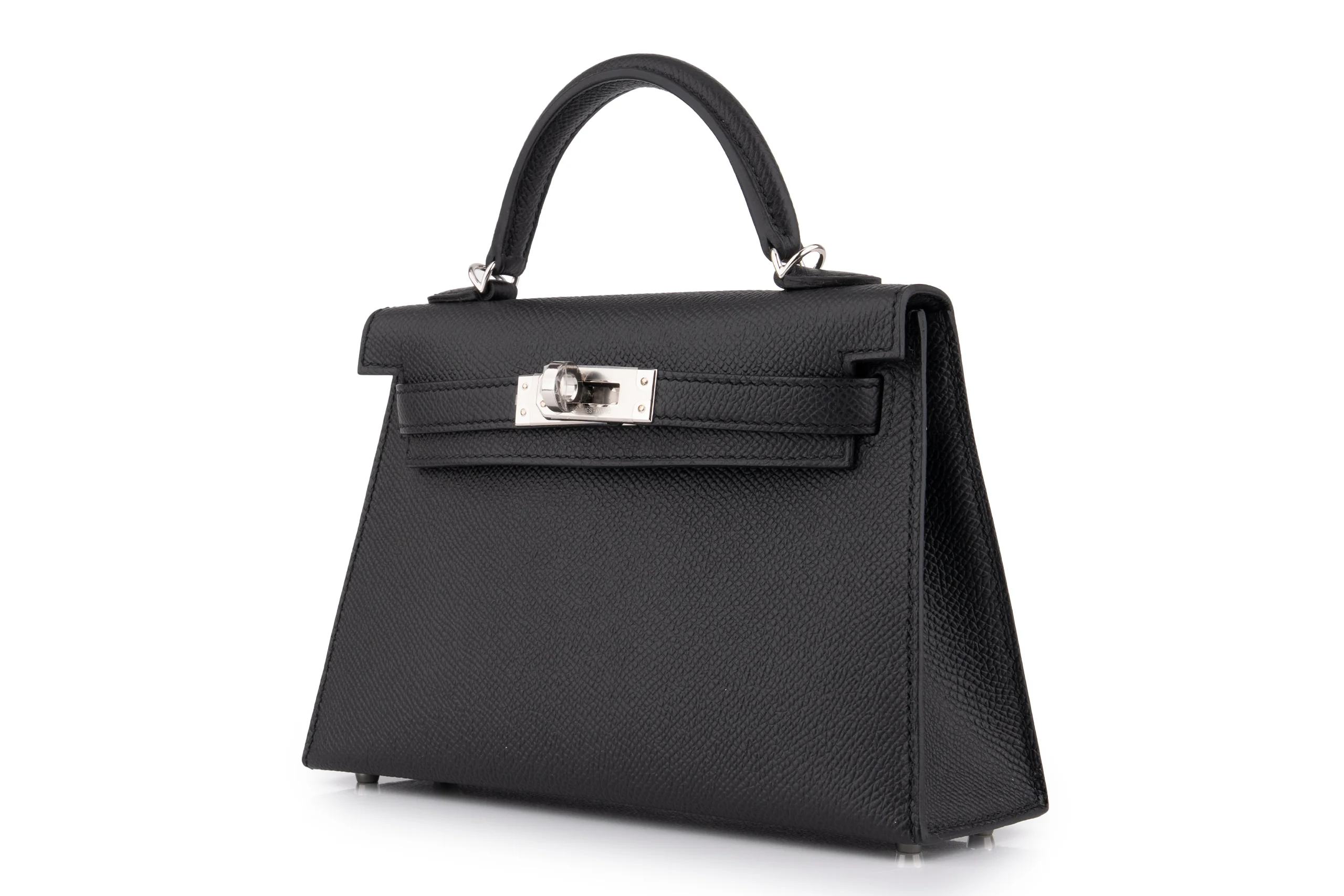 Hermès Mini Kelly 	Epsom	Noir 	PHW - Image 2