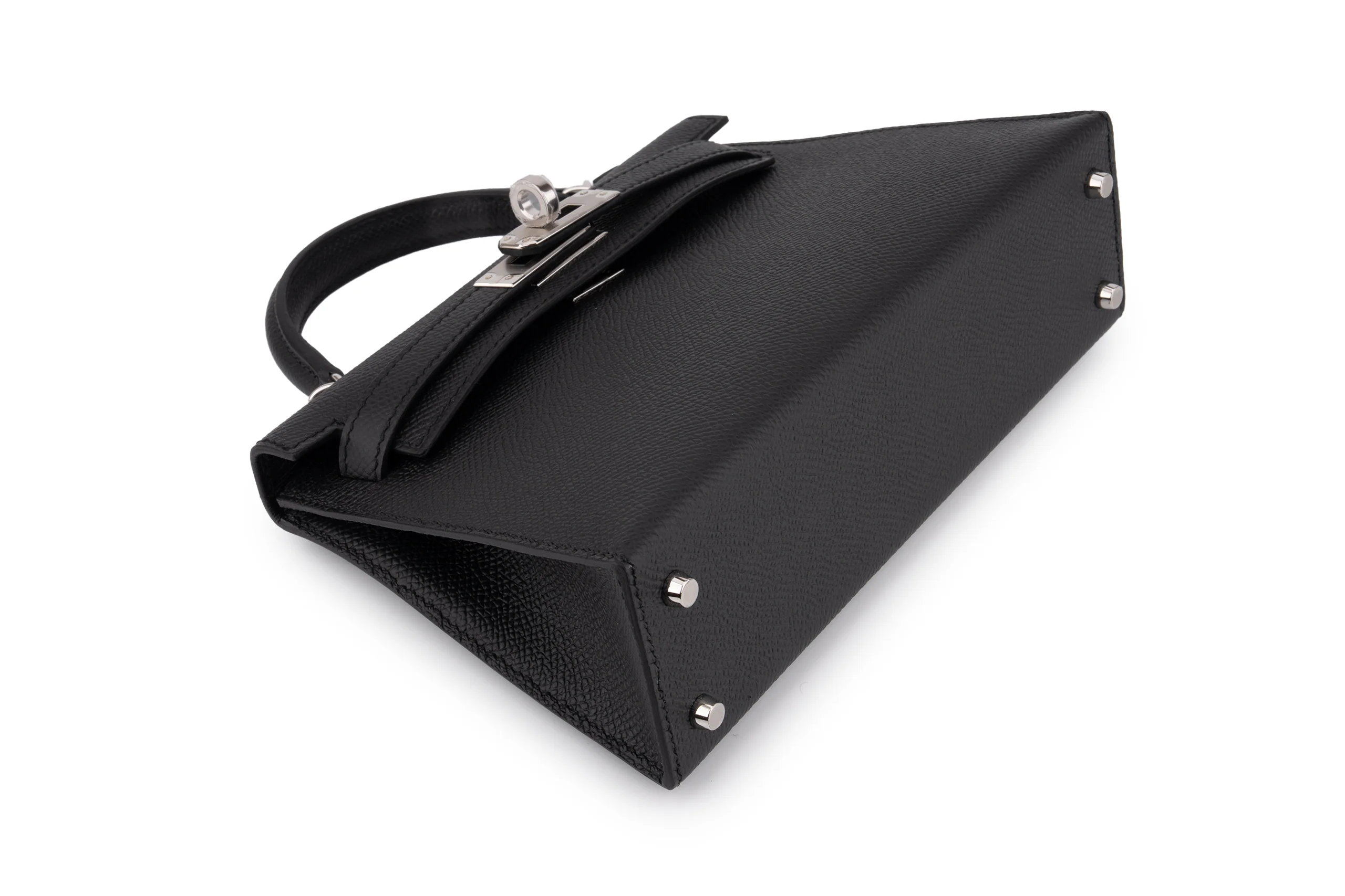 Hermès Mini Kelly 	Epsom	Noir 	PHW - Image 6
