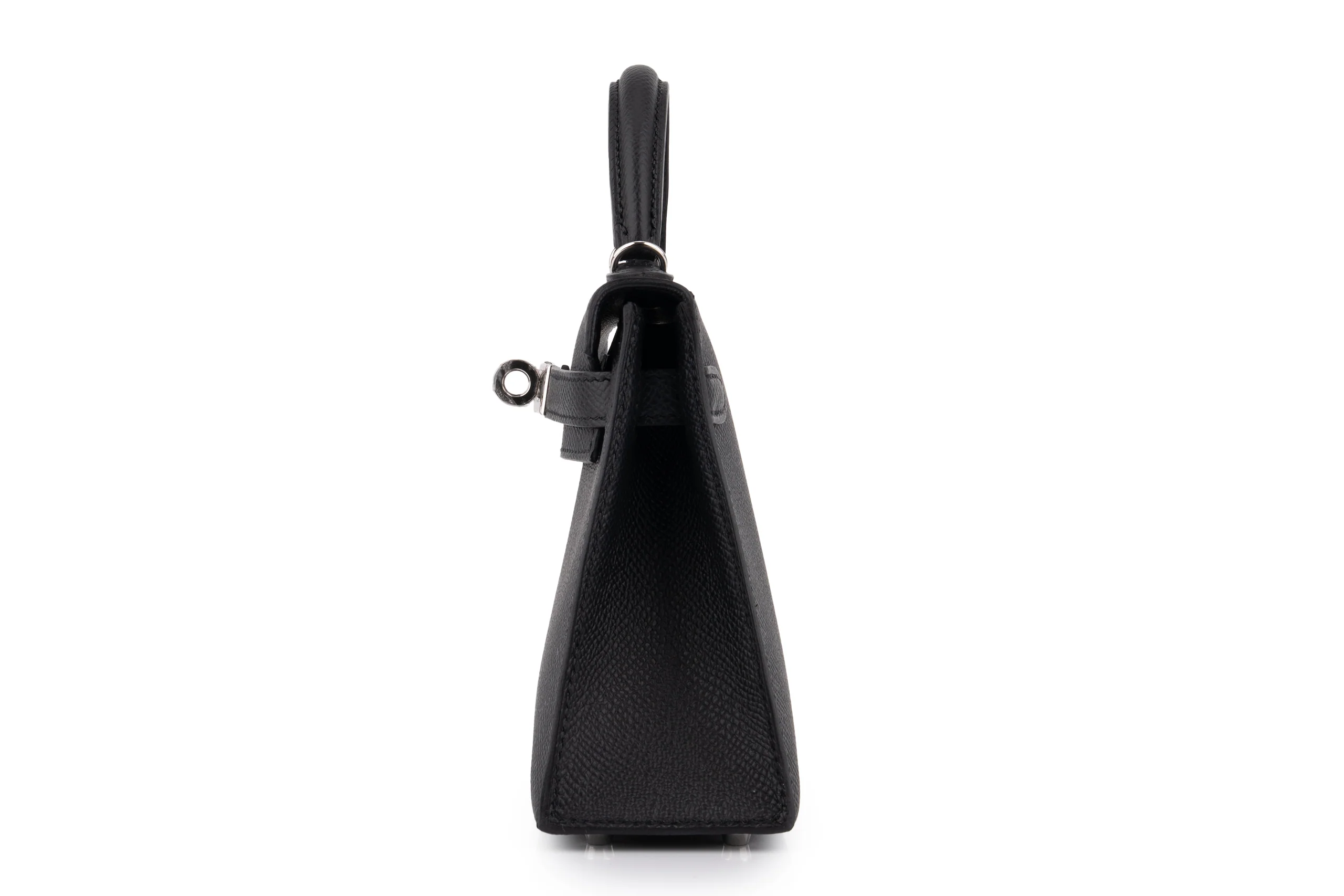 Hermès Mini Kelly 	Epsom	Noir 	PHW - Image 7