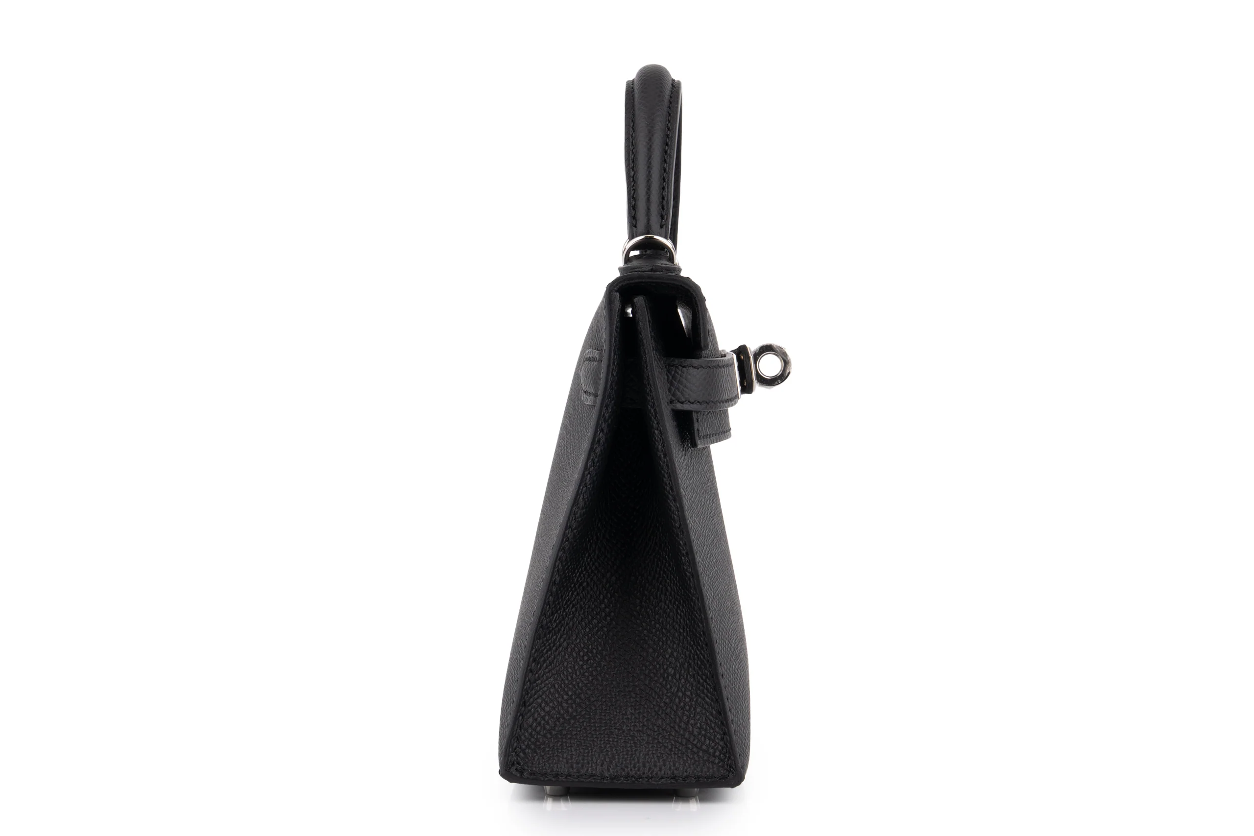 Hermès Mini Kelly 	Epsom	Noir 	PHW - Image 8