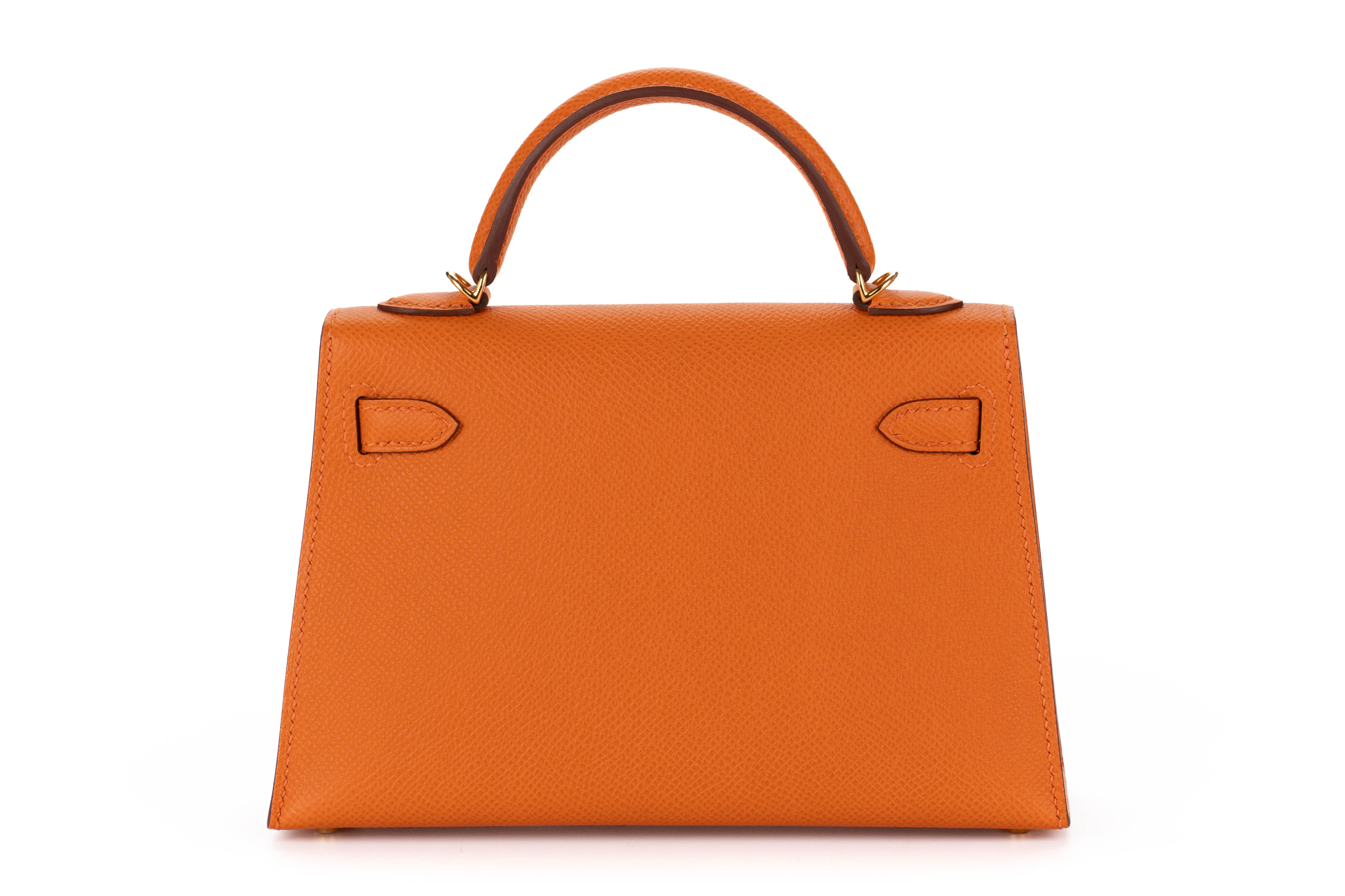 Hermès Mini Kelly		Epsom	Orange H	GHW - Image 3
