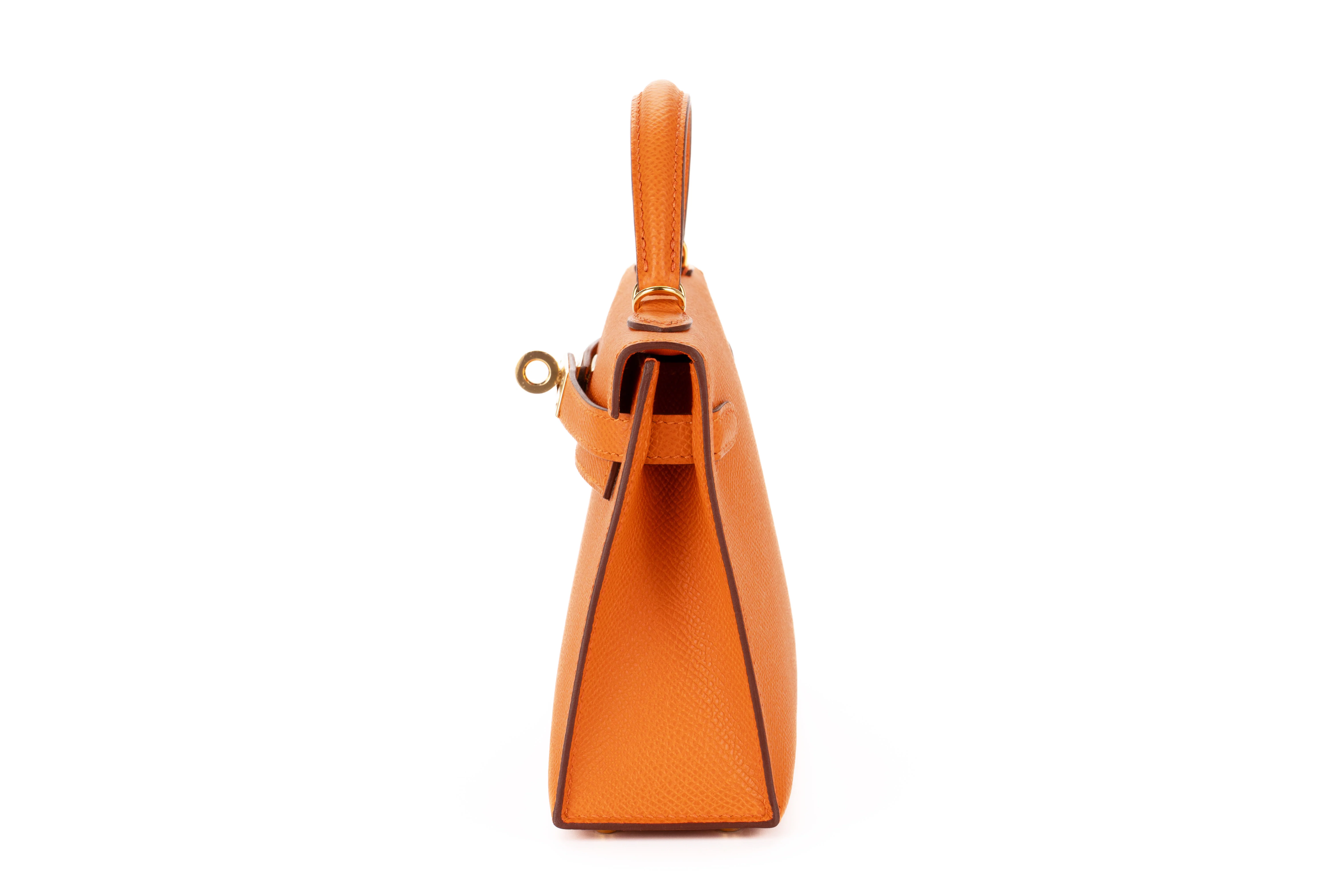 Hermès Mini Kelly		Epsom	Orange H	GHW - Image 4
