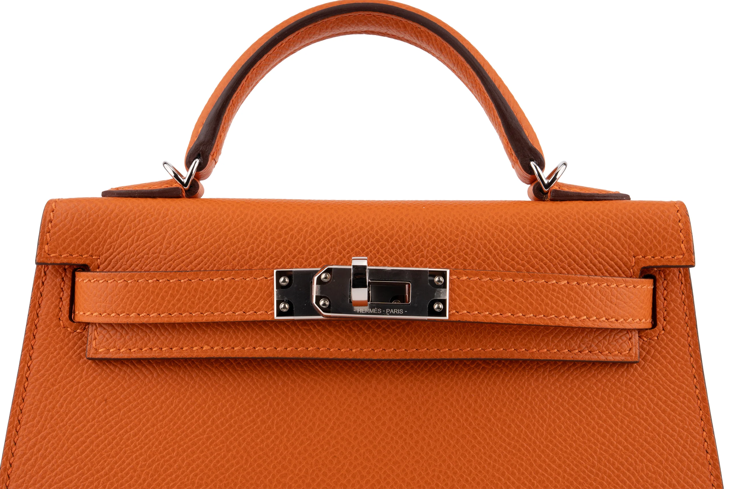 Hermès Mini Kelly		Epsom	Orange H	PHW - Image 7