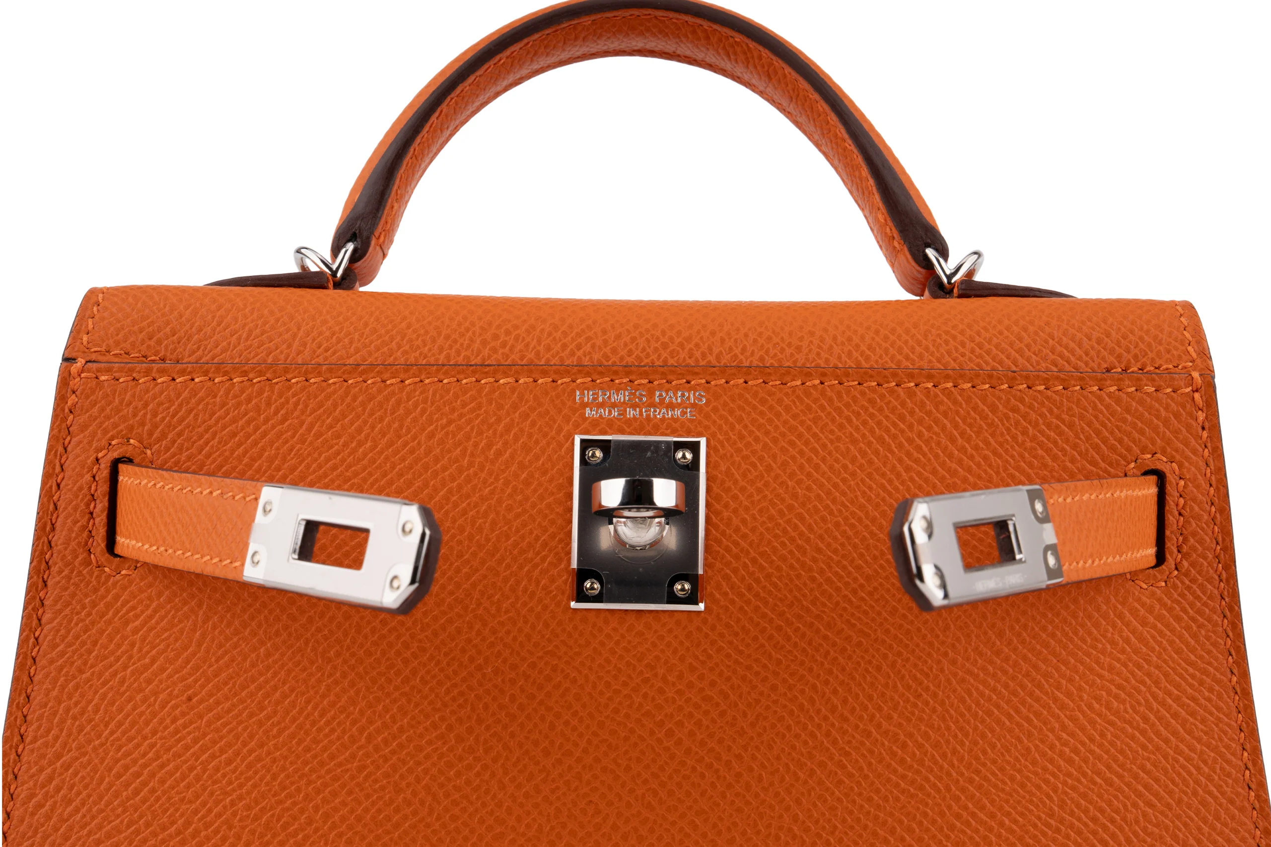 Hermès Mini Kelly		Epsom	Orange H	PHW - Image 9