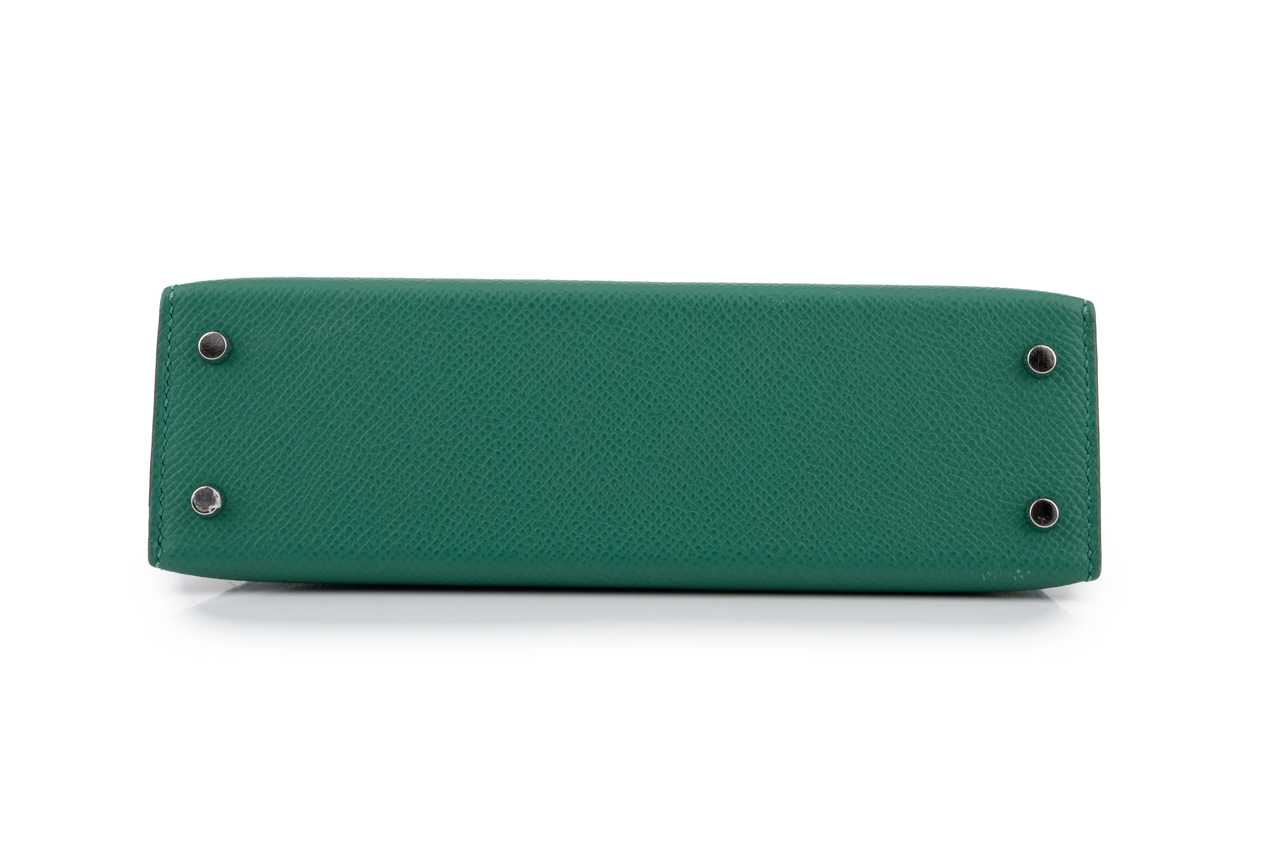 Hermès Mini Kelly Epsom Tri Colour Vert Vertigo / Vert Fizz / Bleu Frida PHW - Image 6