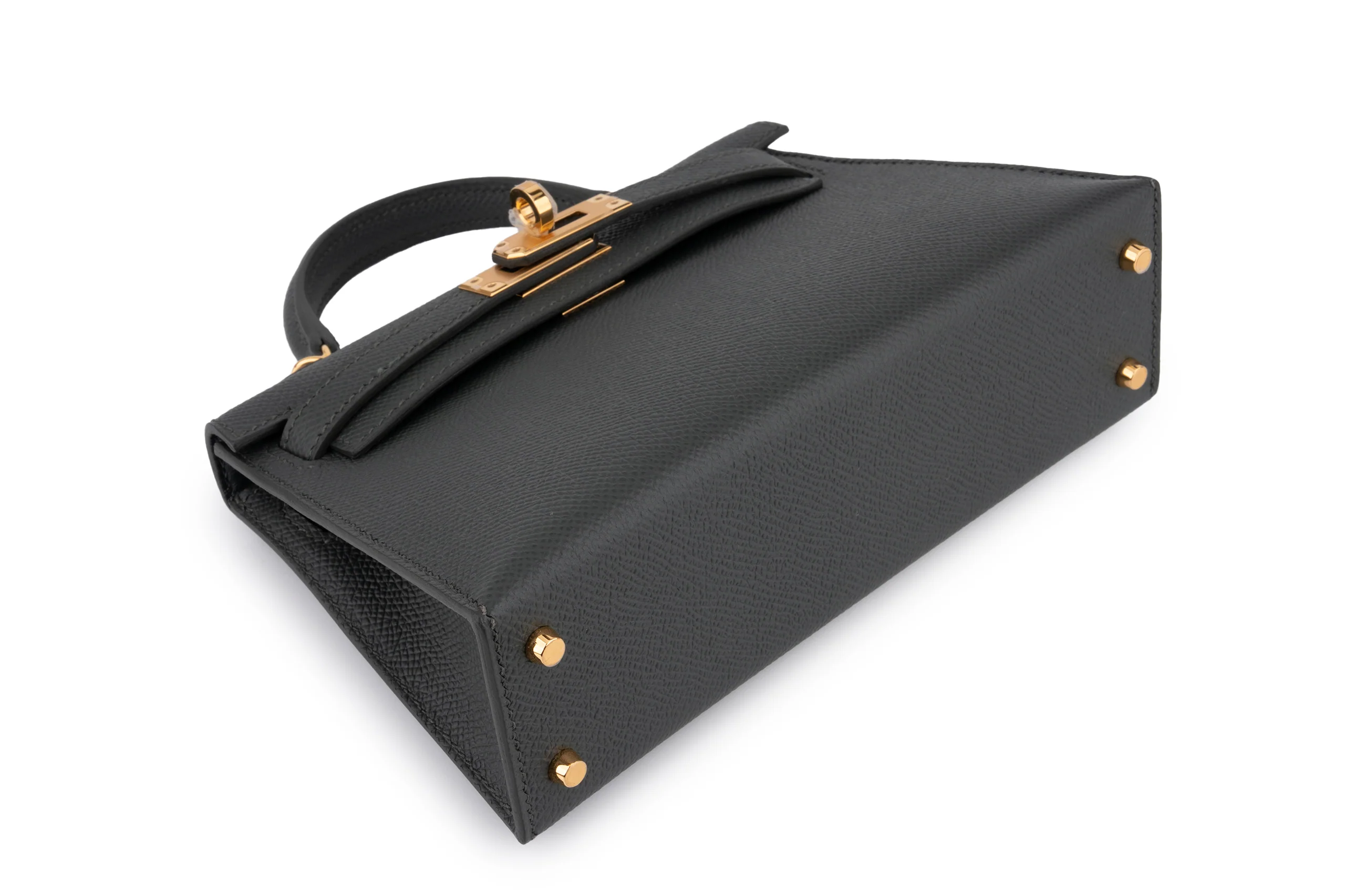 Hermès Mini Kelly		Epsom 	Vert Mangrove 	GHW - Image 12