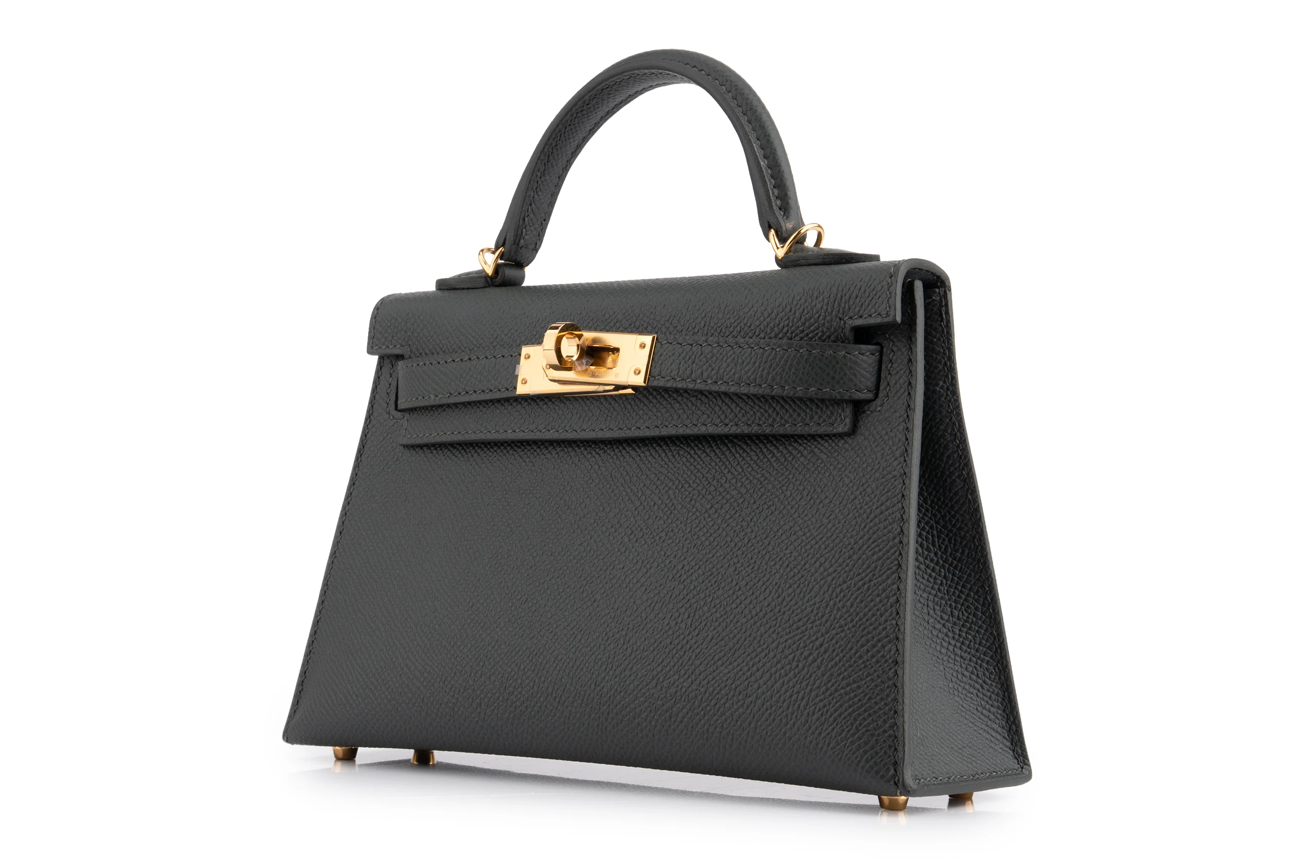 Hermès Mini Kelly		Epsom 	Vert Mangrove 	GHW - Image 2
