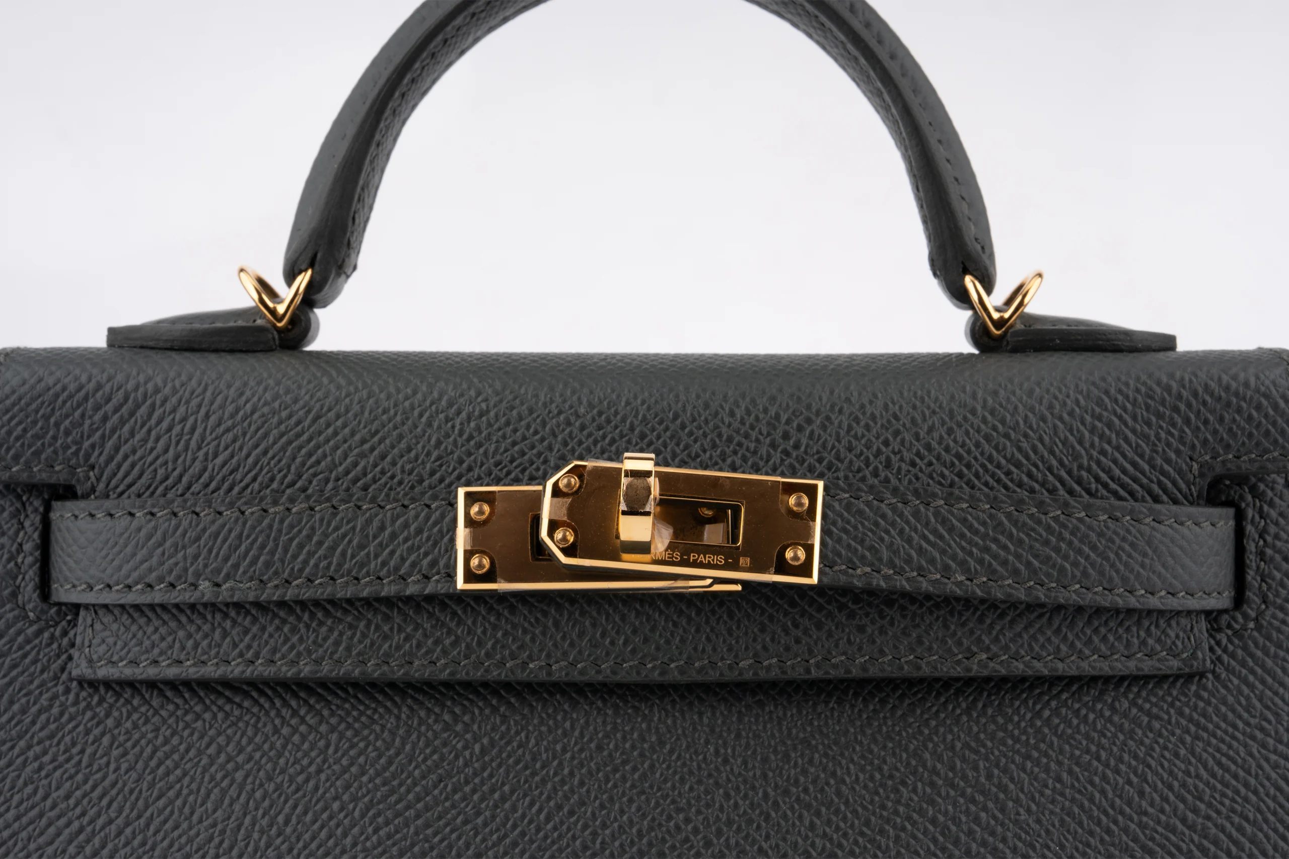 Hermès Mini Kelly		Epsom 	Vert Mangrove 	GHW - Image 7
