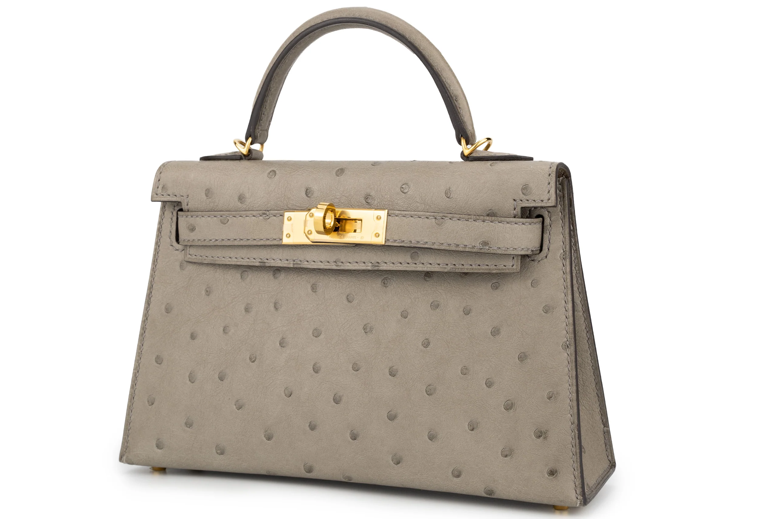 Hermès Mini Kelly Exotic Ostrich GHW - Image 2