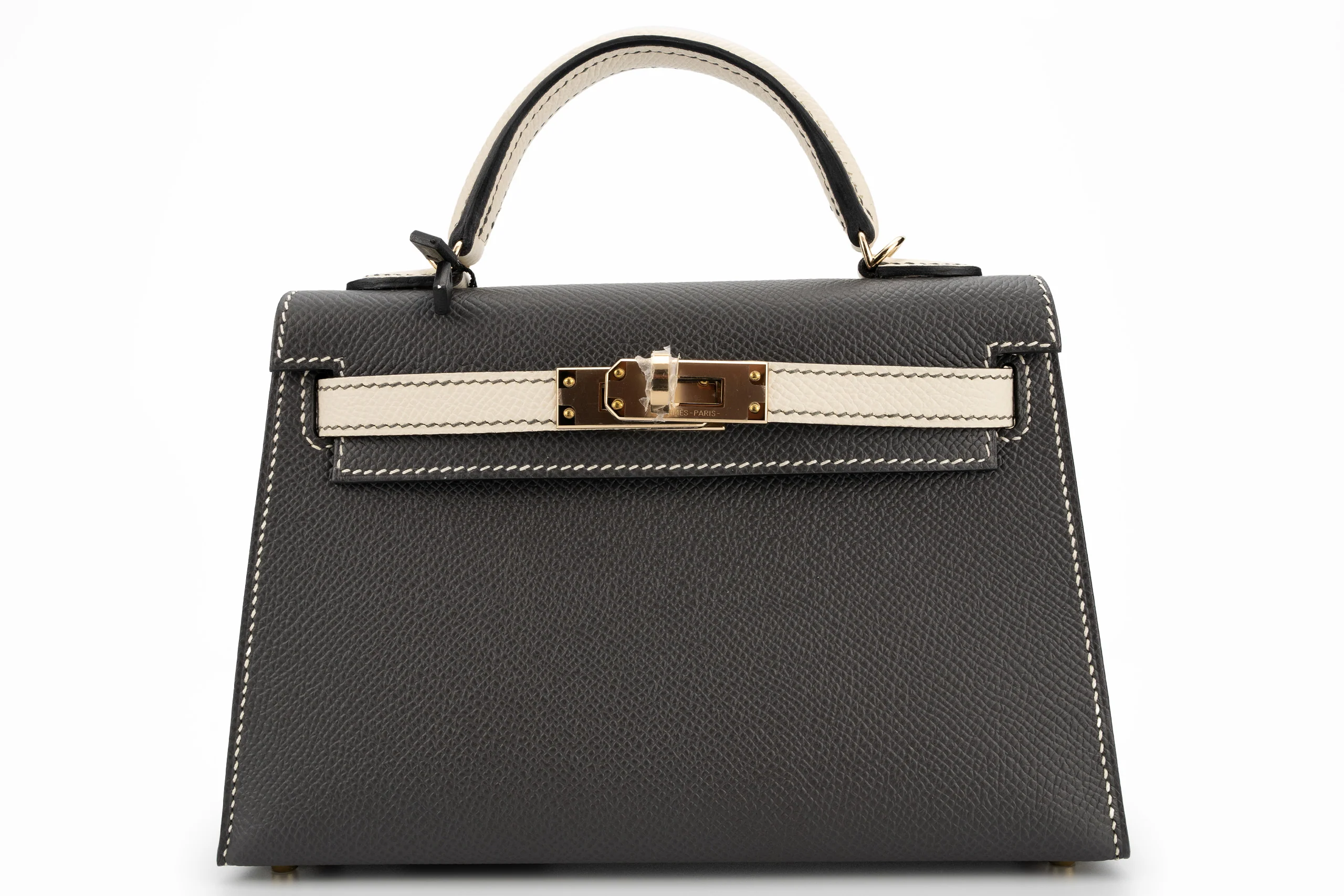 Hermès Mini Kelly HSS Epsom Craie/Graphite PBHW