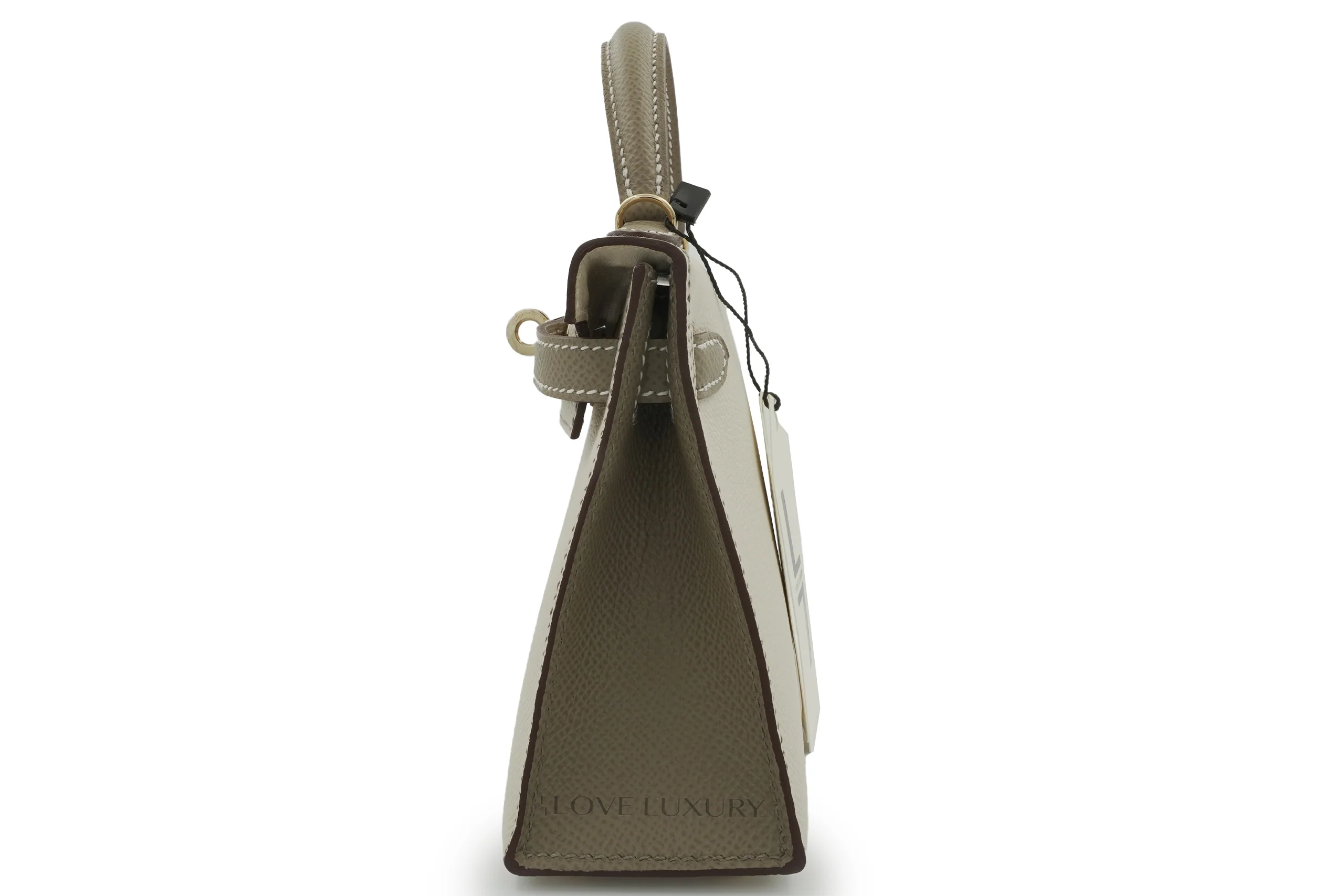 Hermès Mini Kelly HSS Epsom Craie Gris Asphalt PBHW - Image 3