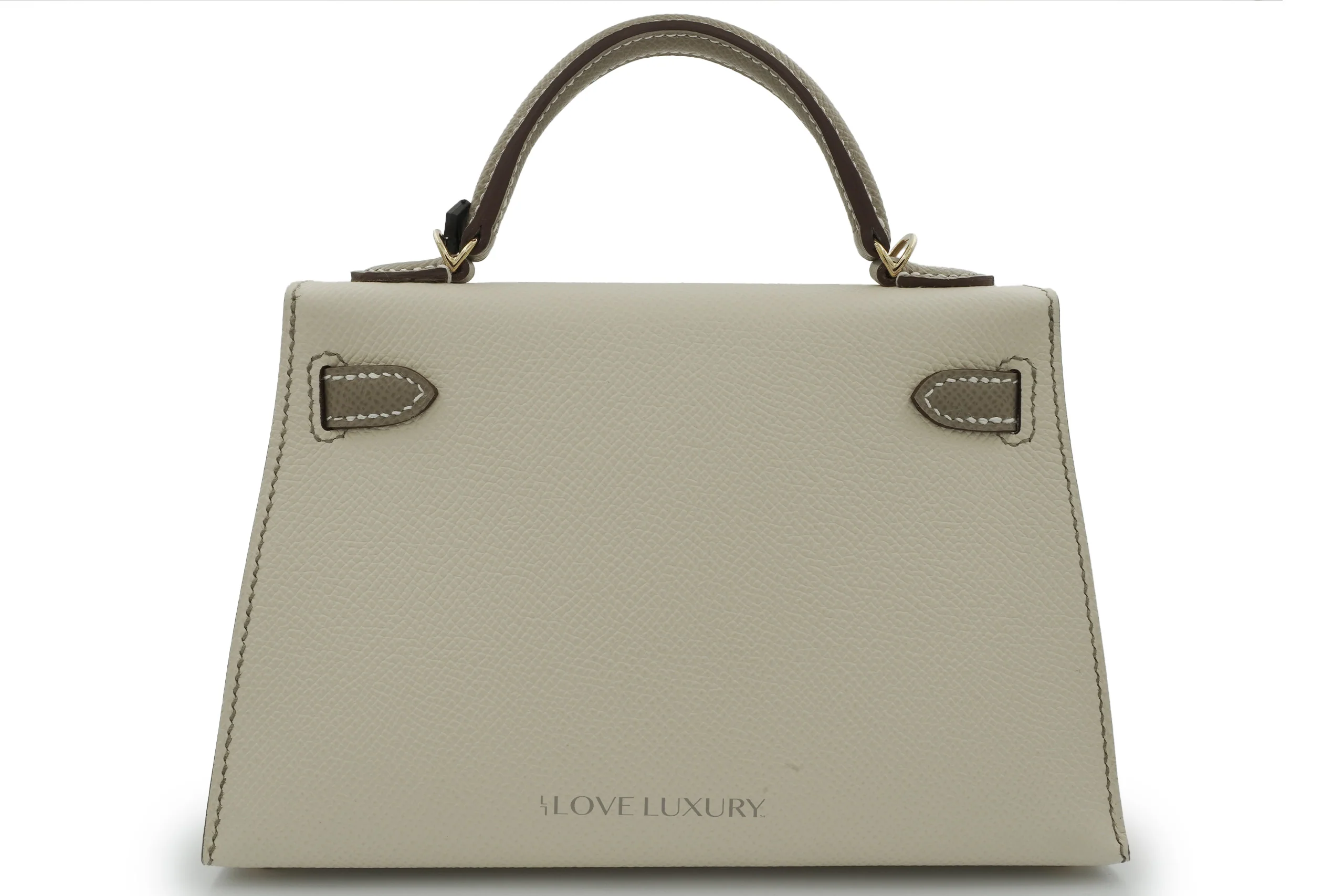 Hermès Mini Kelly HSS Epsom Craie Gris Asphalt PBHW - Image 4