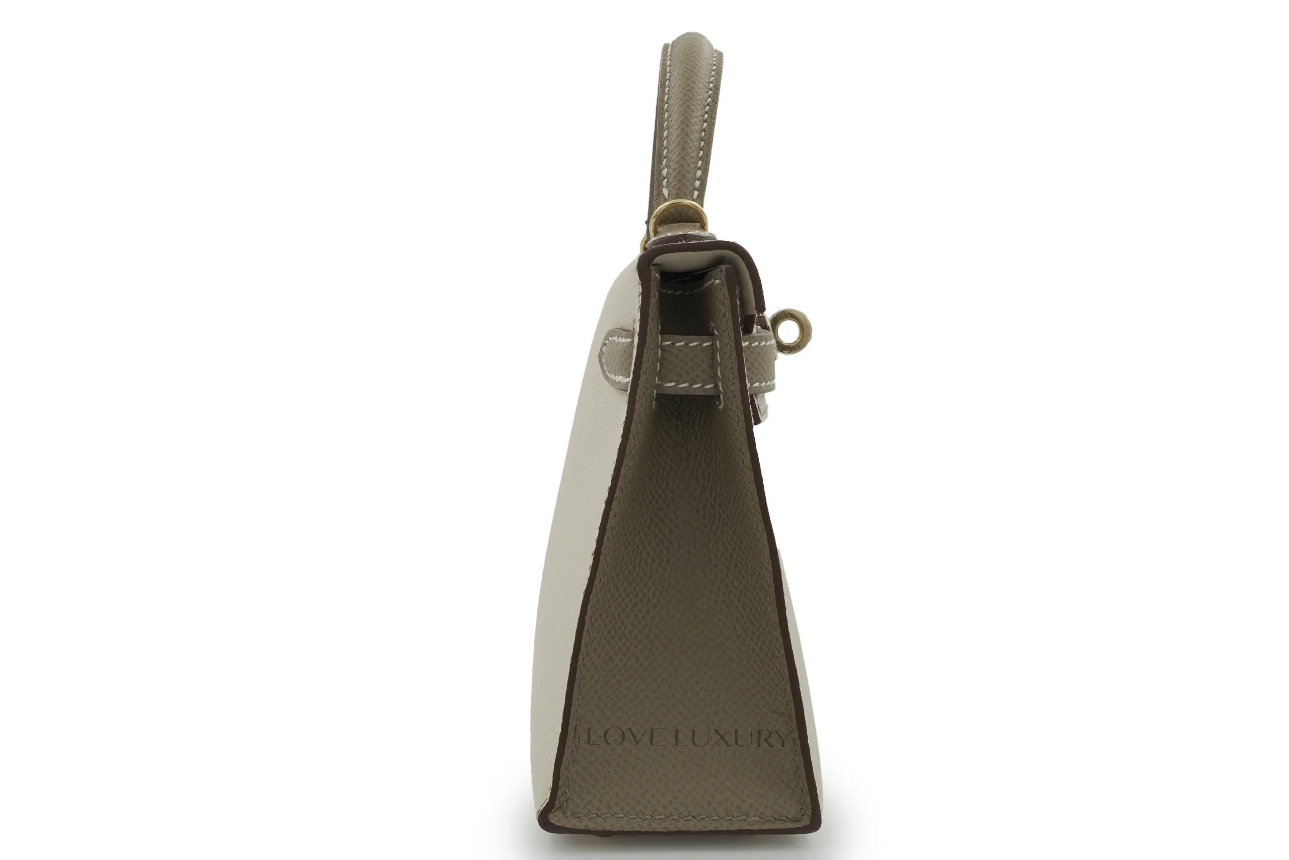 Hermès Mini Kelly HSS Epsom Craie Gris Asphalt PBHW - Image 5