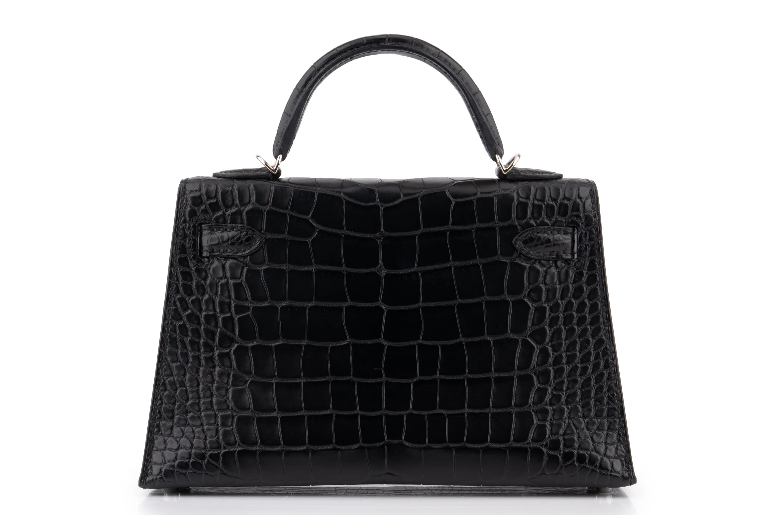 Hermès Mini Kelly			Matt Alligator 	Noir	GHW - Image 4