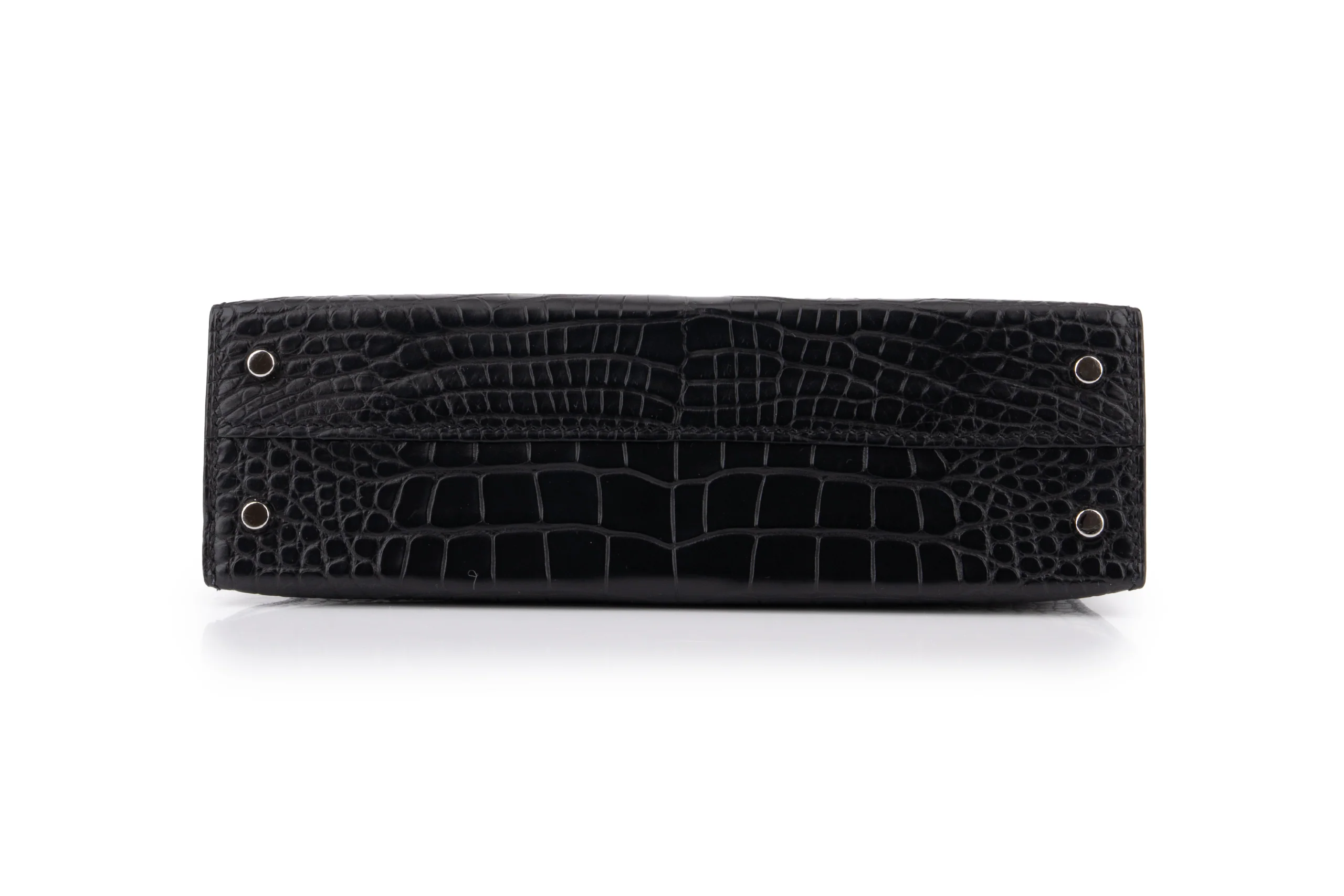 Hermès Mini Kelly			Matt Alligator 	Noir	GHW - Image 6
