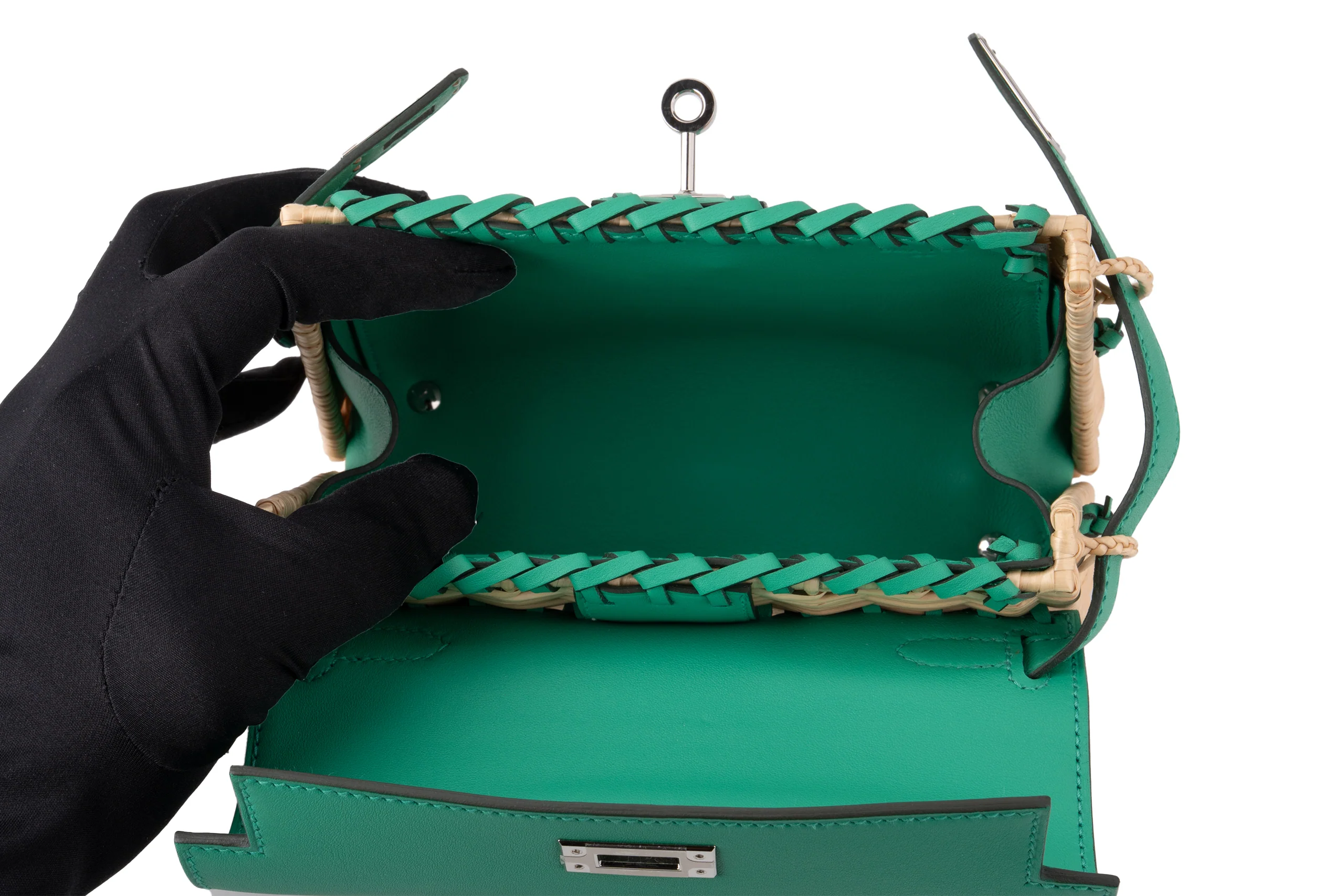 Hermès Mini Kelly Picnic			Vert Comic	PHW - Image 10