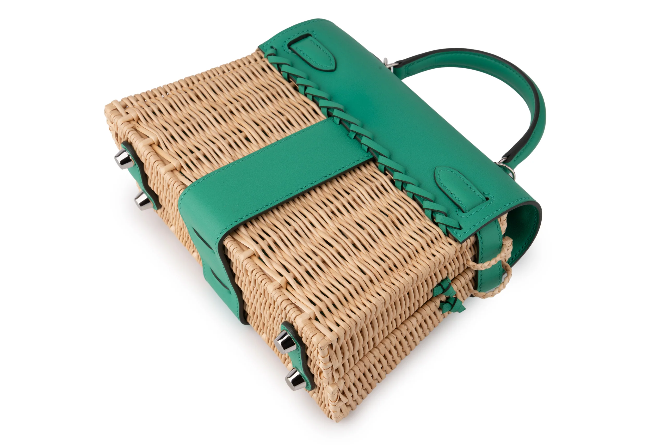 Hermès Mini Kelly Picnic			Vert Comic	PHW - Image 13
