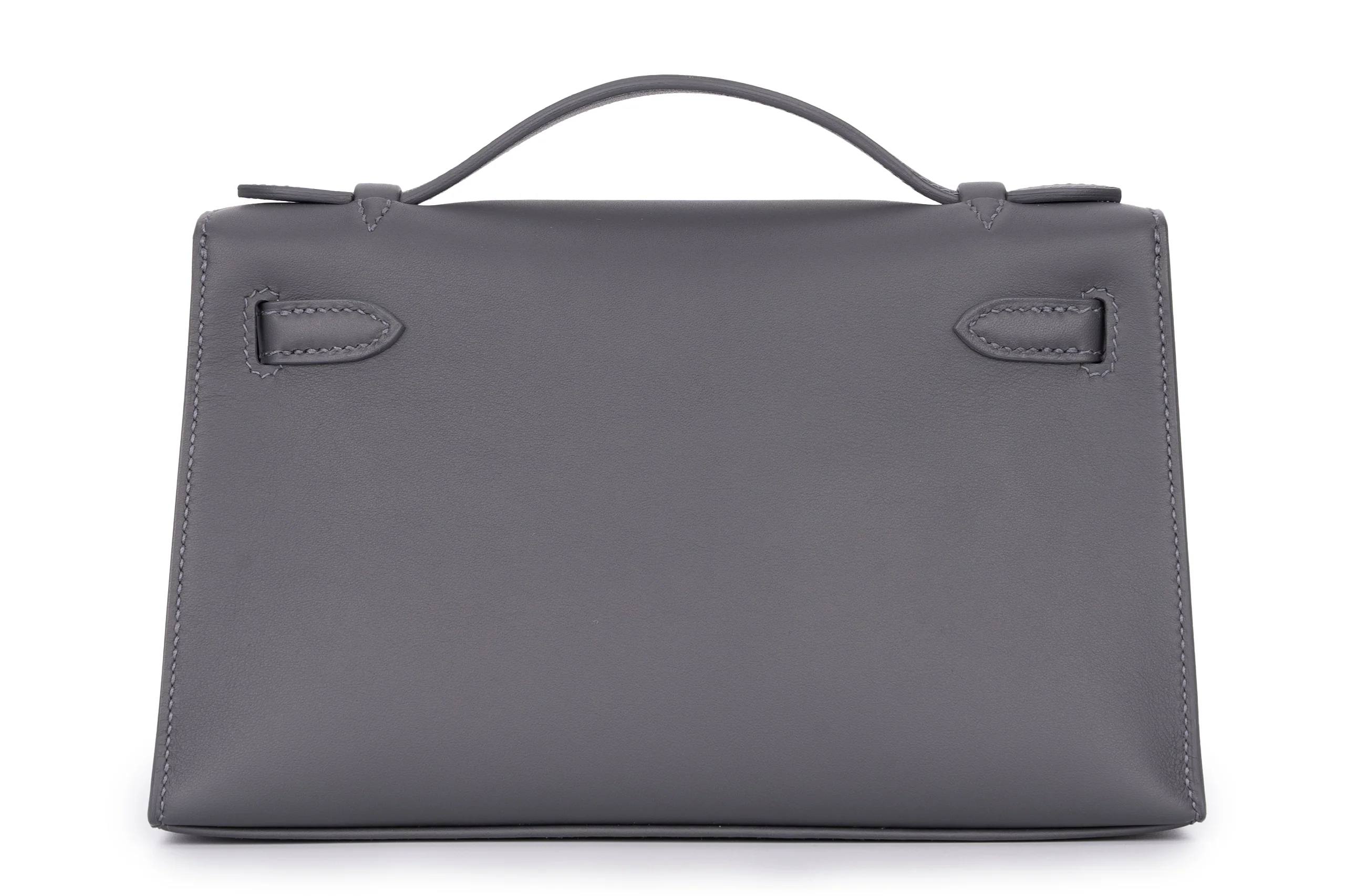 Hermès Mini Kelly Pochette		Swift Calf Skin	Ardoise	GHW - Image 4