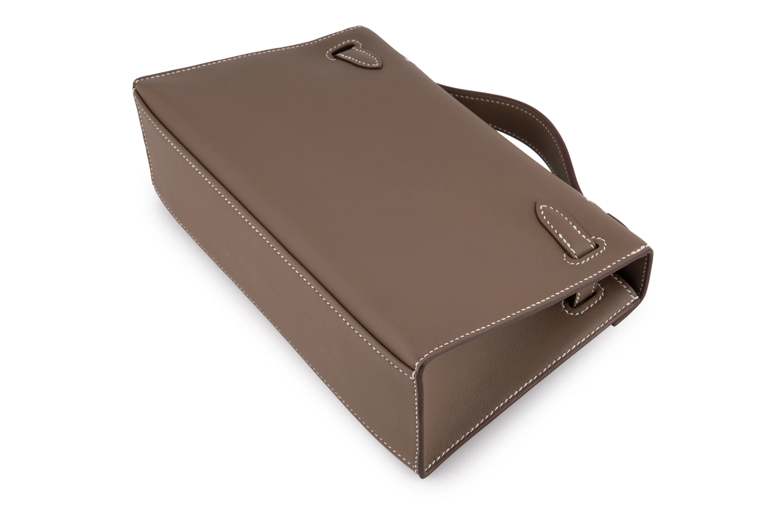Hermès Mini Kelly Pochette		Swift Calf Skin	Etoupe	GHW - Image 10
