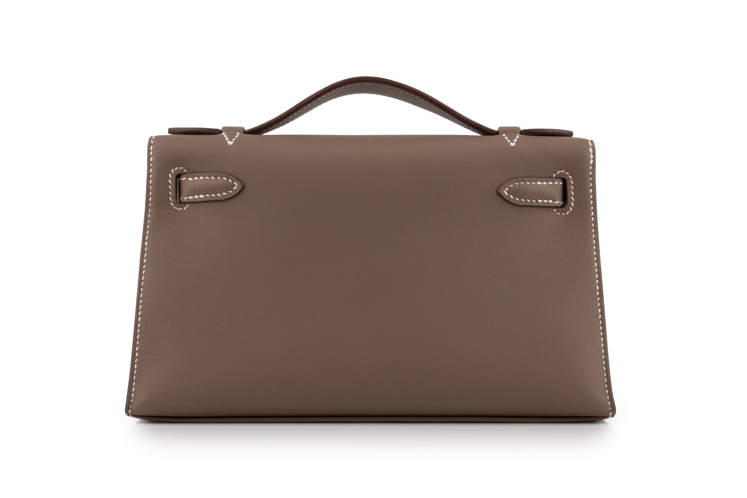 Hermès Mini Kelly Pochette		Swift Calf Skin	Etoupe	GHW - Image 4
