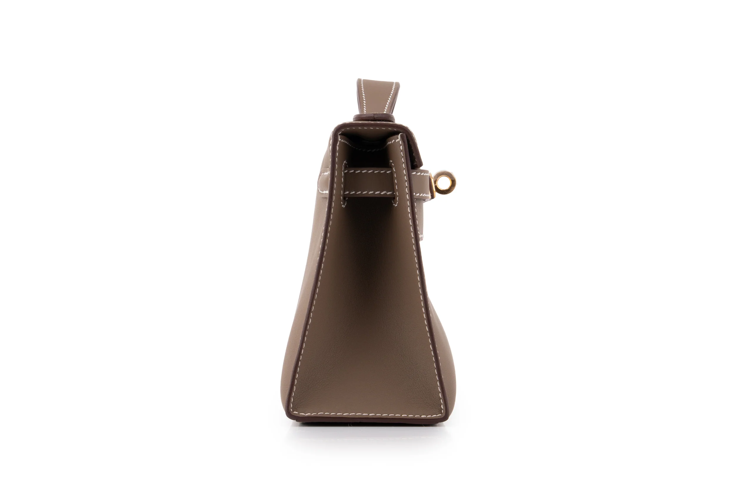 Hermès Mini Kelly Pochette		Swift Calf Skin	Etoupe	GHW - Image 5