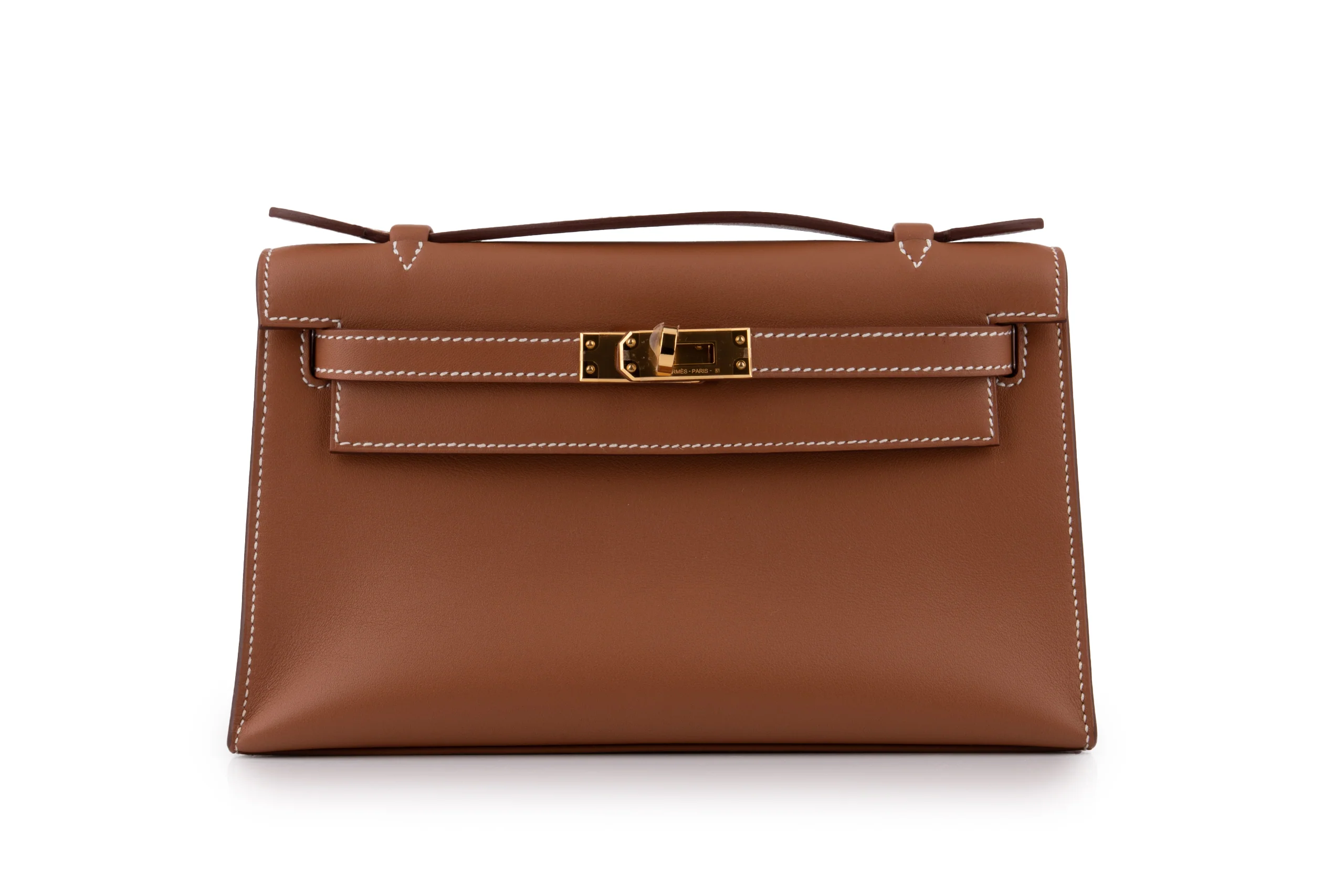 Hermès Mini Kelly Pochette Swift  Gold GHW