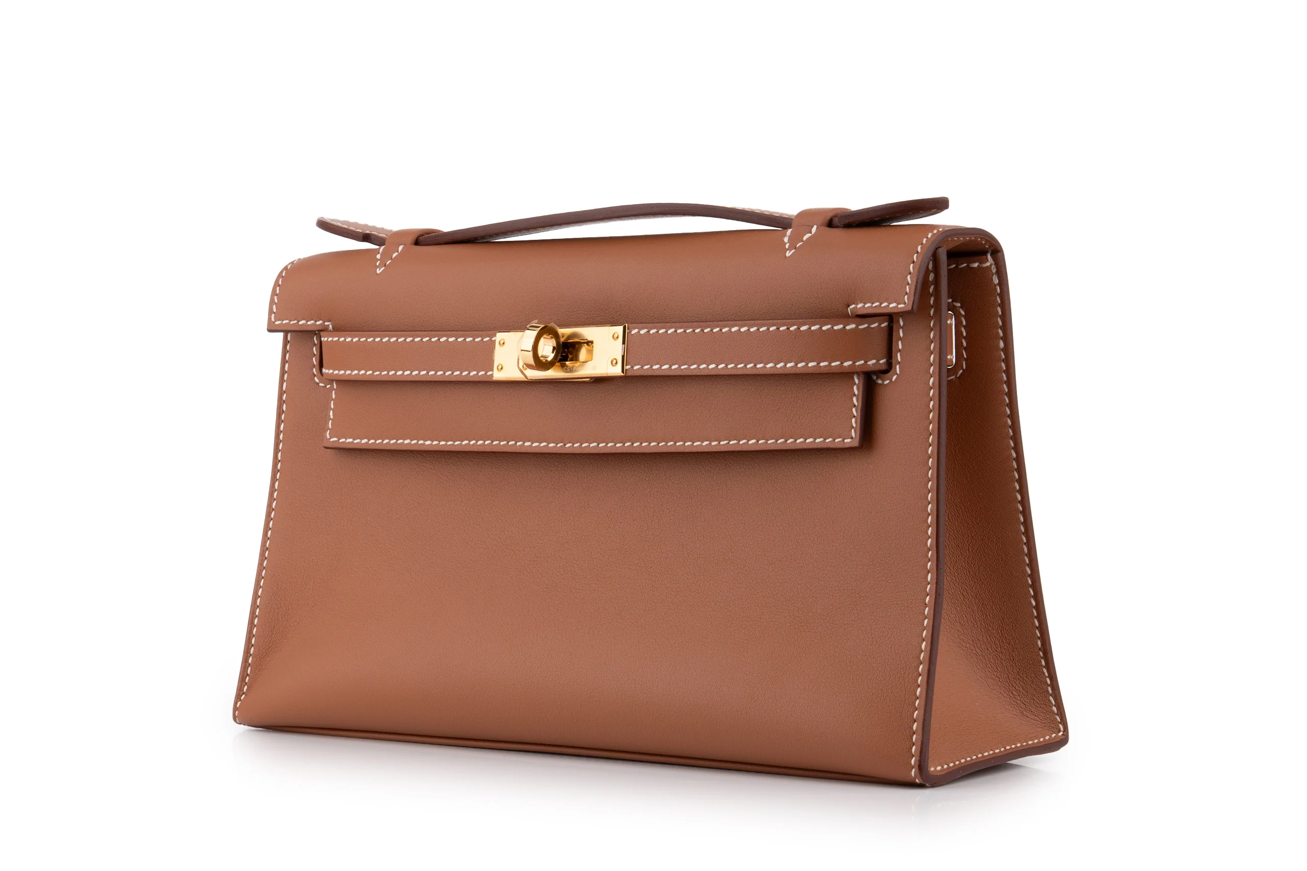Hermès Mini Kelly Pochette Swift  Gold GHW - Image 2