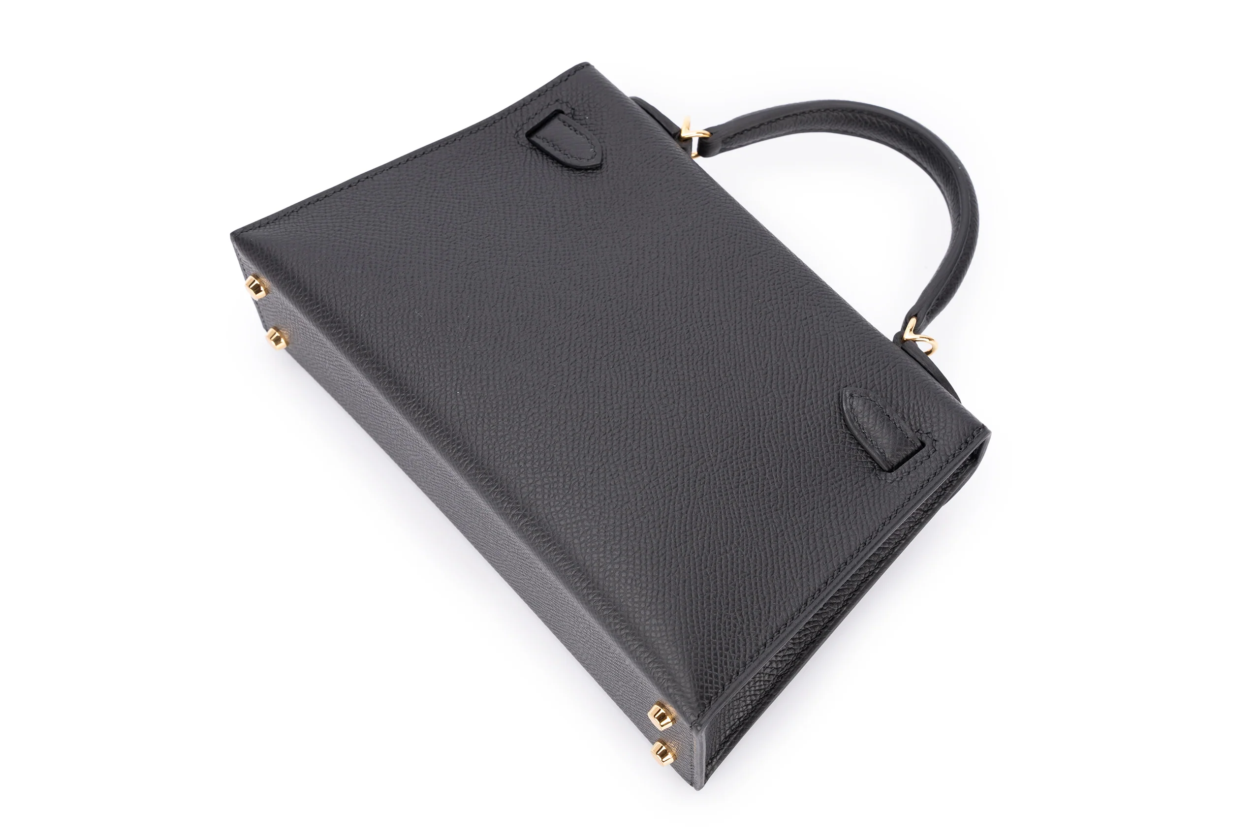 Hermès Mini Kelly Sellier Epsom Black GHW - Image 10