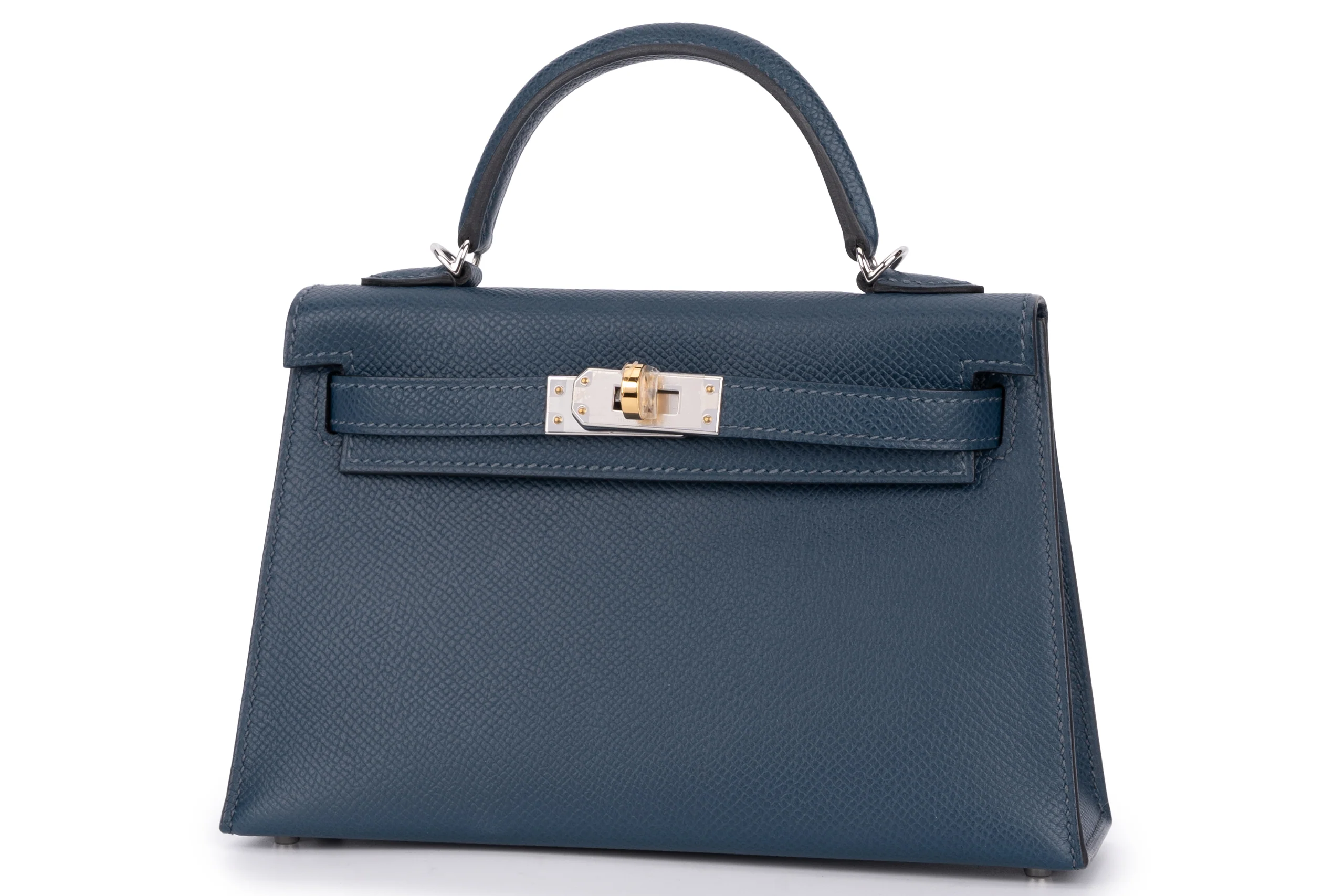 Hermès  Mini Kelly	Sellier	Epsom	Bleu De Prusse 	Electrum SGHW - Image 2