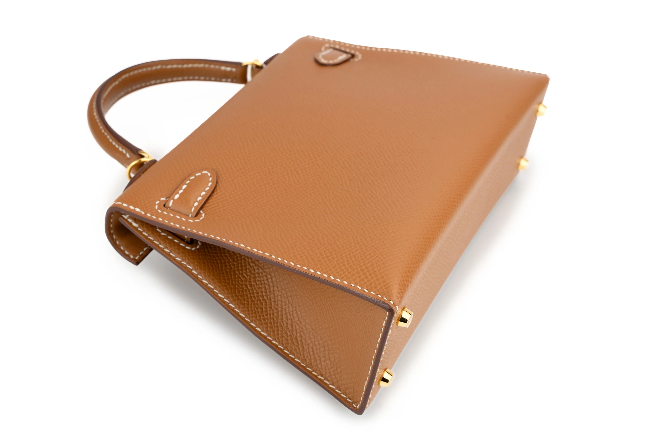 Hermès Mini Kelly Sellier Epsom Gold GHW - Image 10