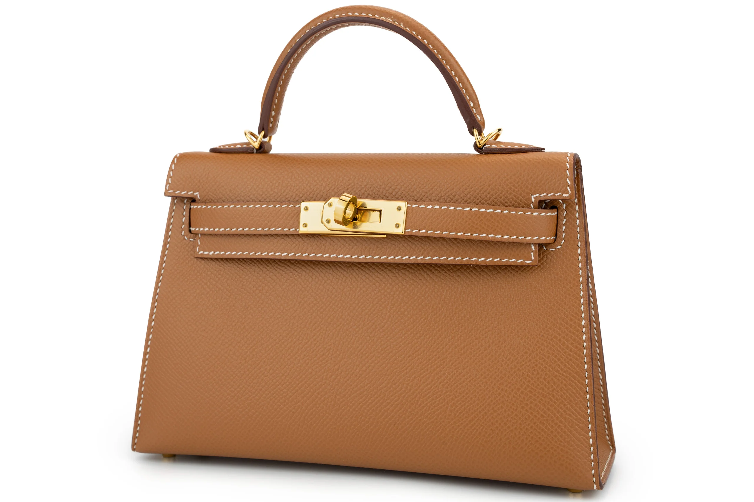 Hermès Mini Kelly Sellier Epsom Gold GHW - Image 2